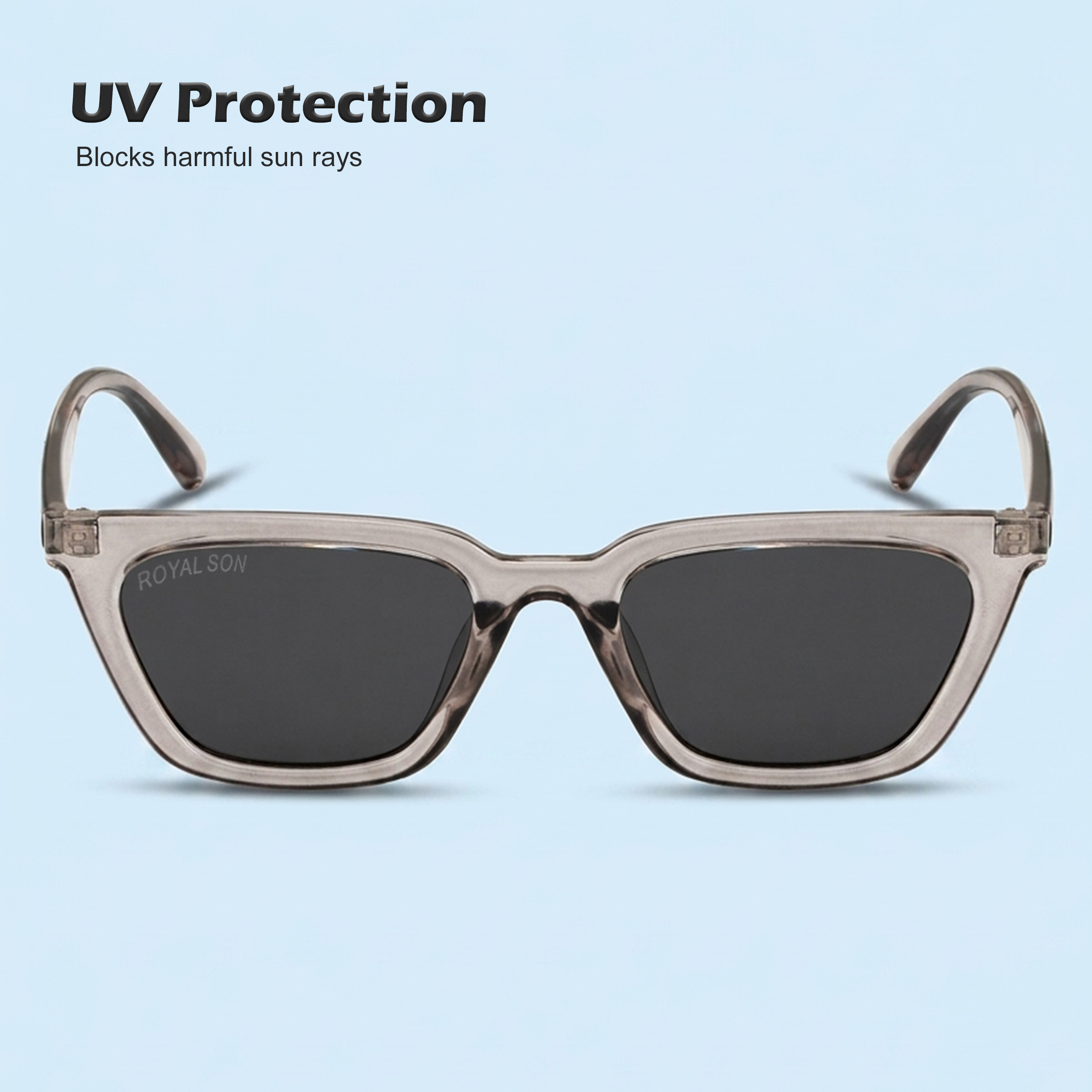 Royal Son Square UV Protection Men Women Sunglasses - CHI00126-C6