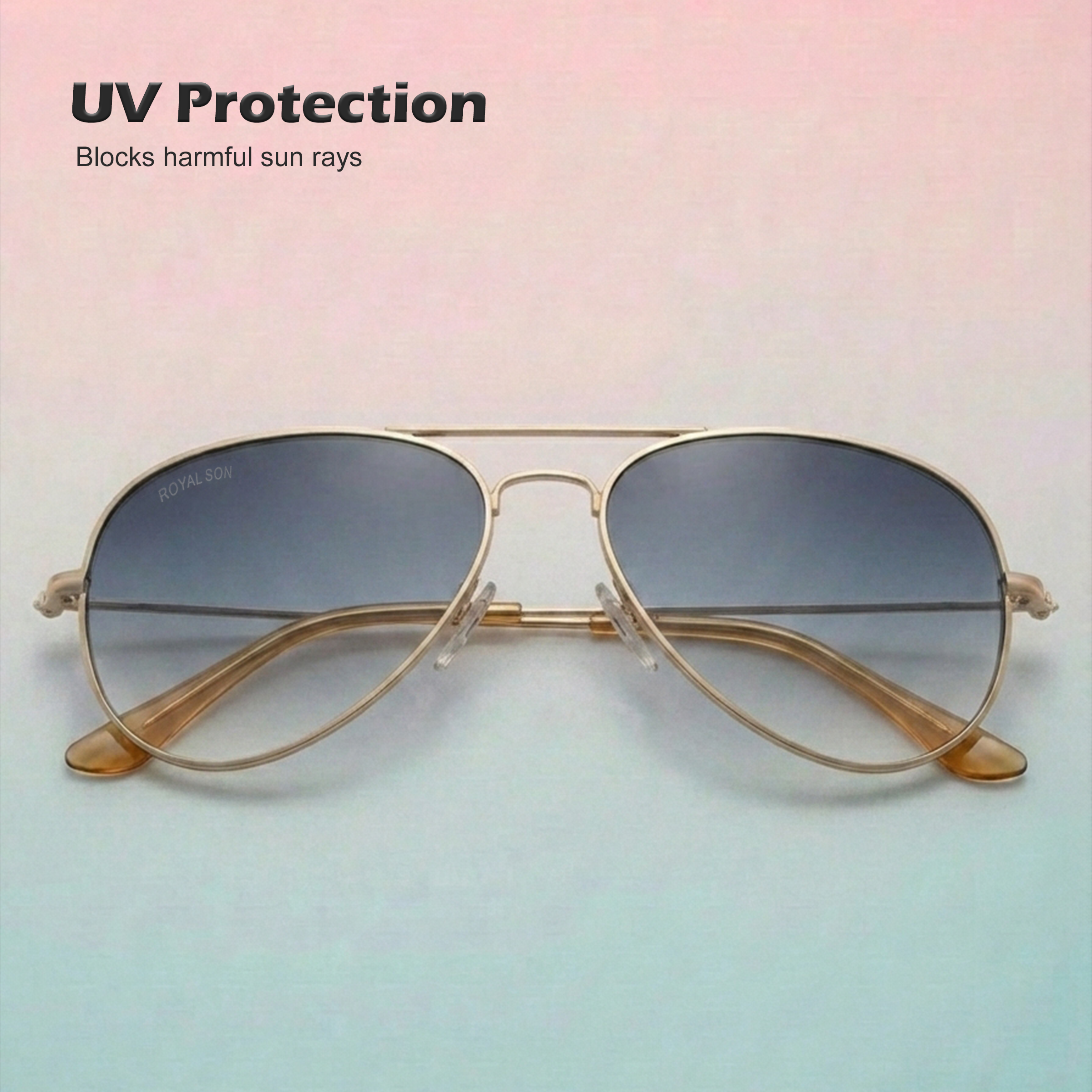Royal Son Gradient UV Protection Sunglasses for Men & Women - SG-RS7070-C5