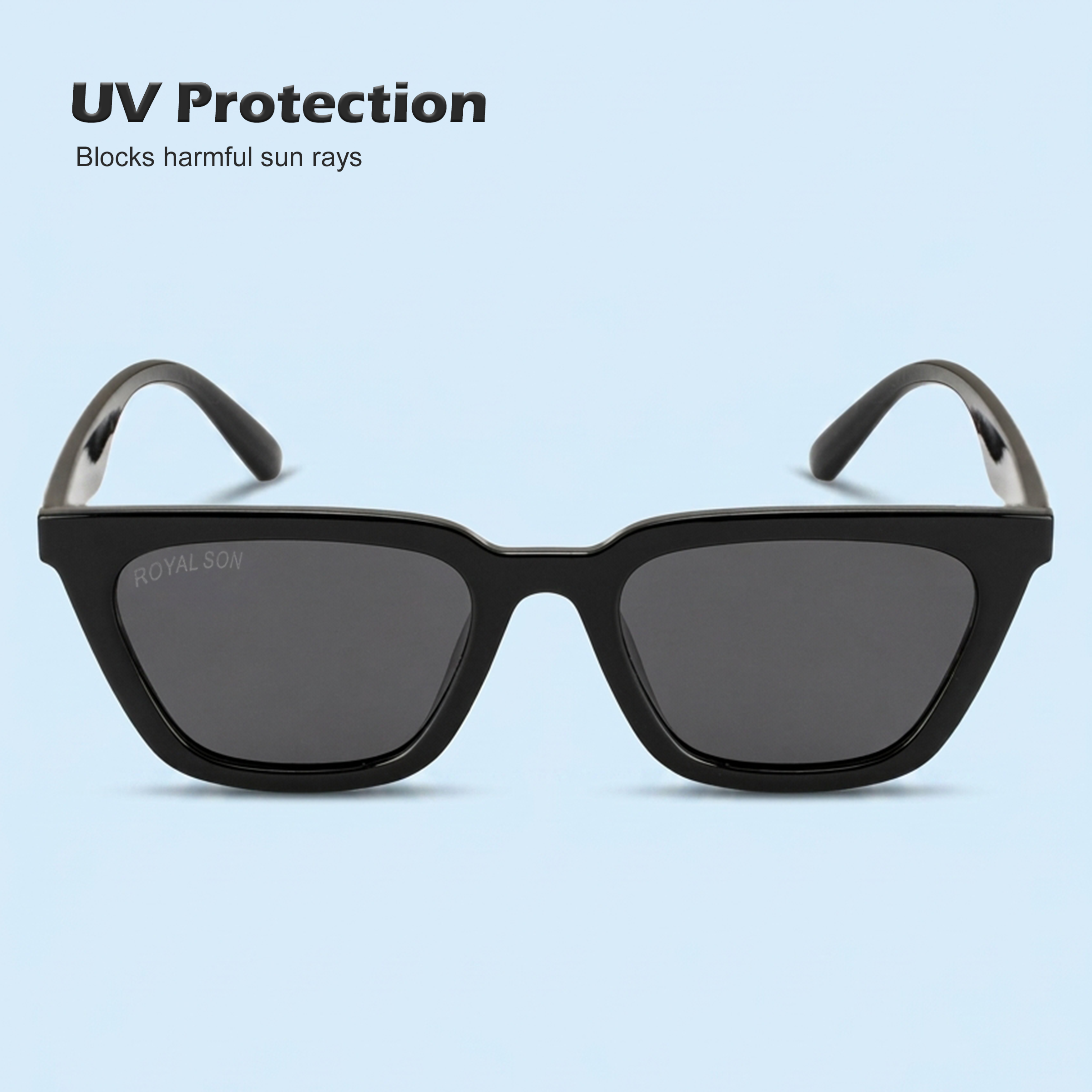 Royal Son Square UV Protection Men Women Sunglasses - CHI00126-C4