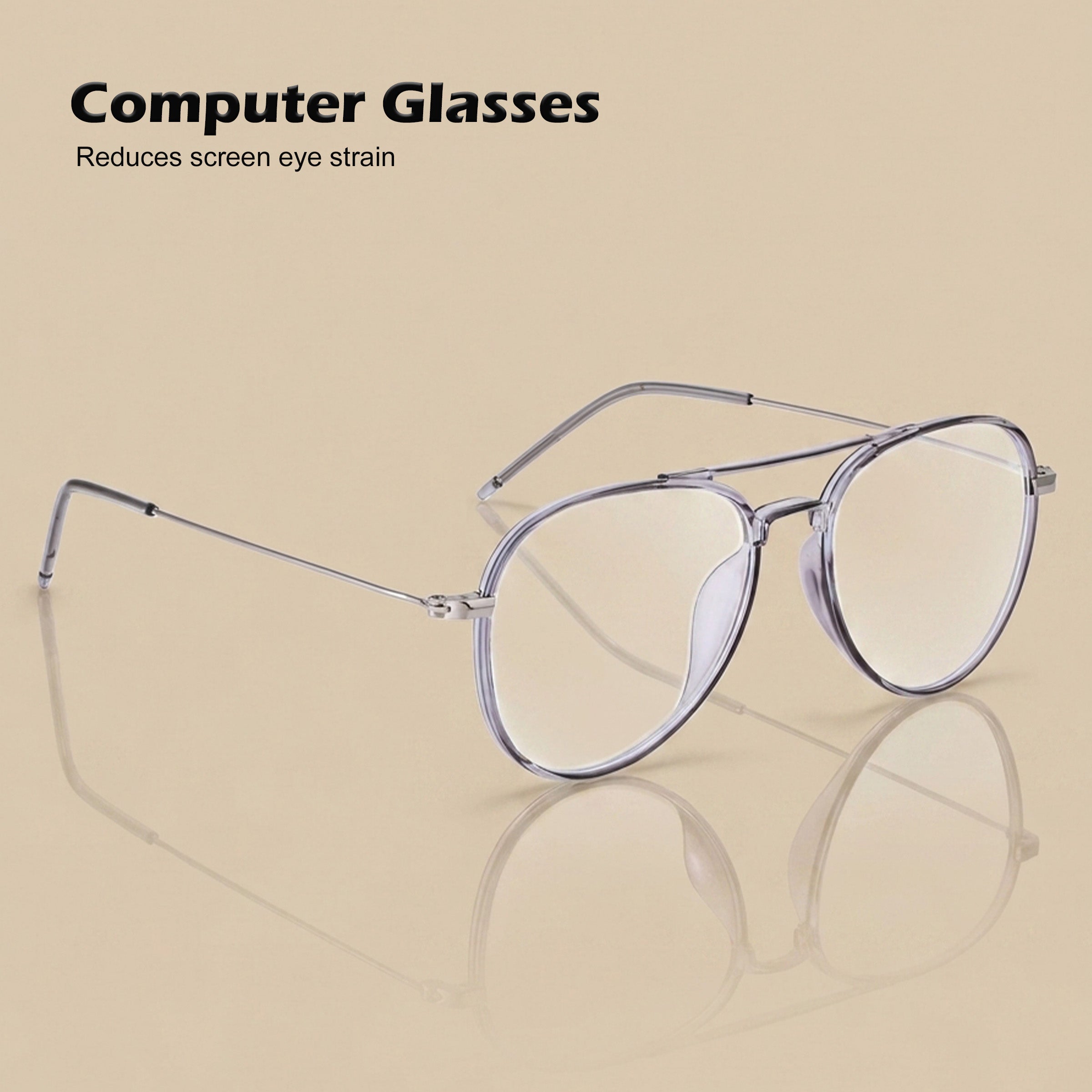Royal Son Blue Ray Cut Men Women Eye Glasses - SF002-C2