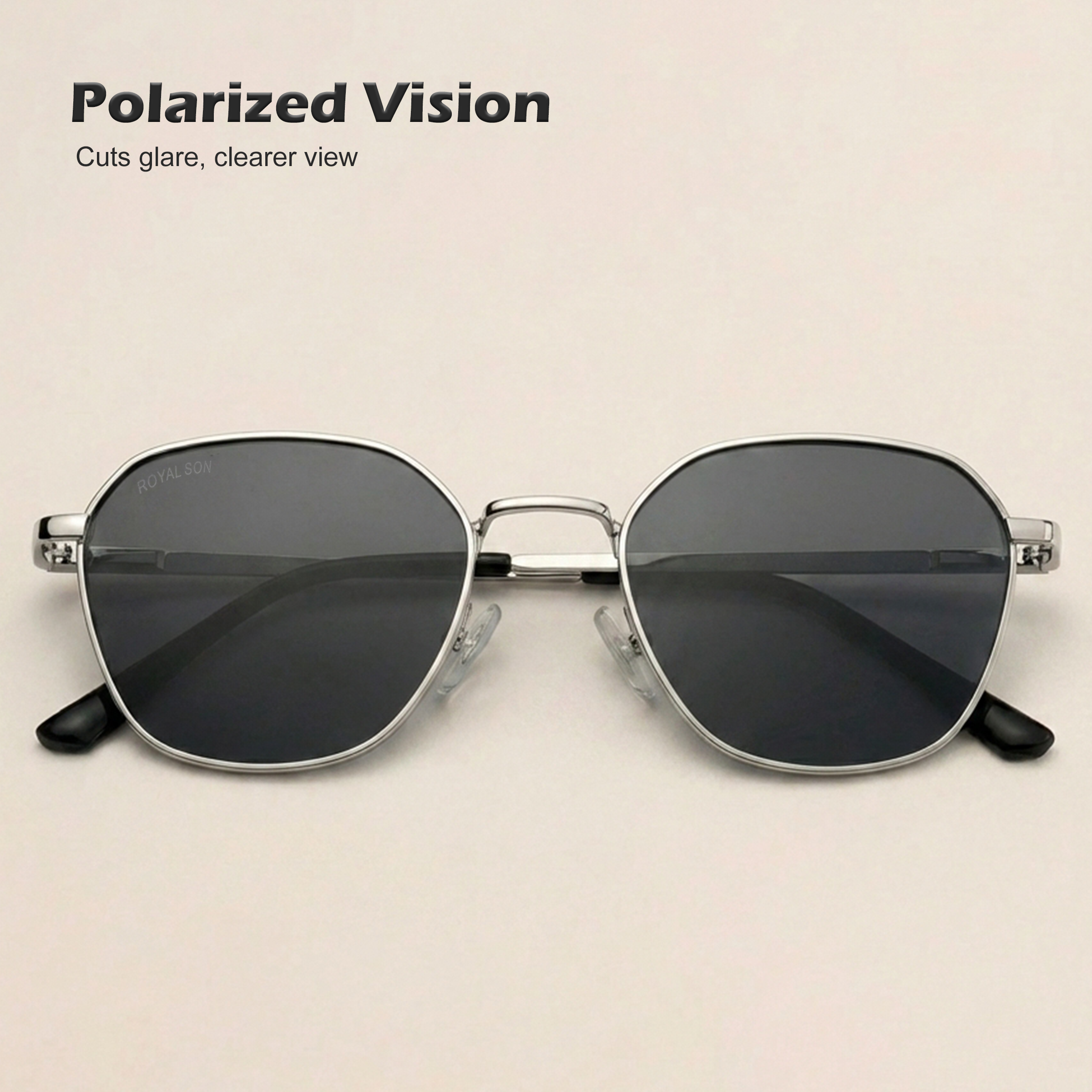 ROYAL SON Cooling Polarized Sunglasses with UV Protection For Men and Women - SG-RS6060-C2