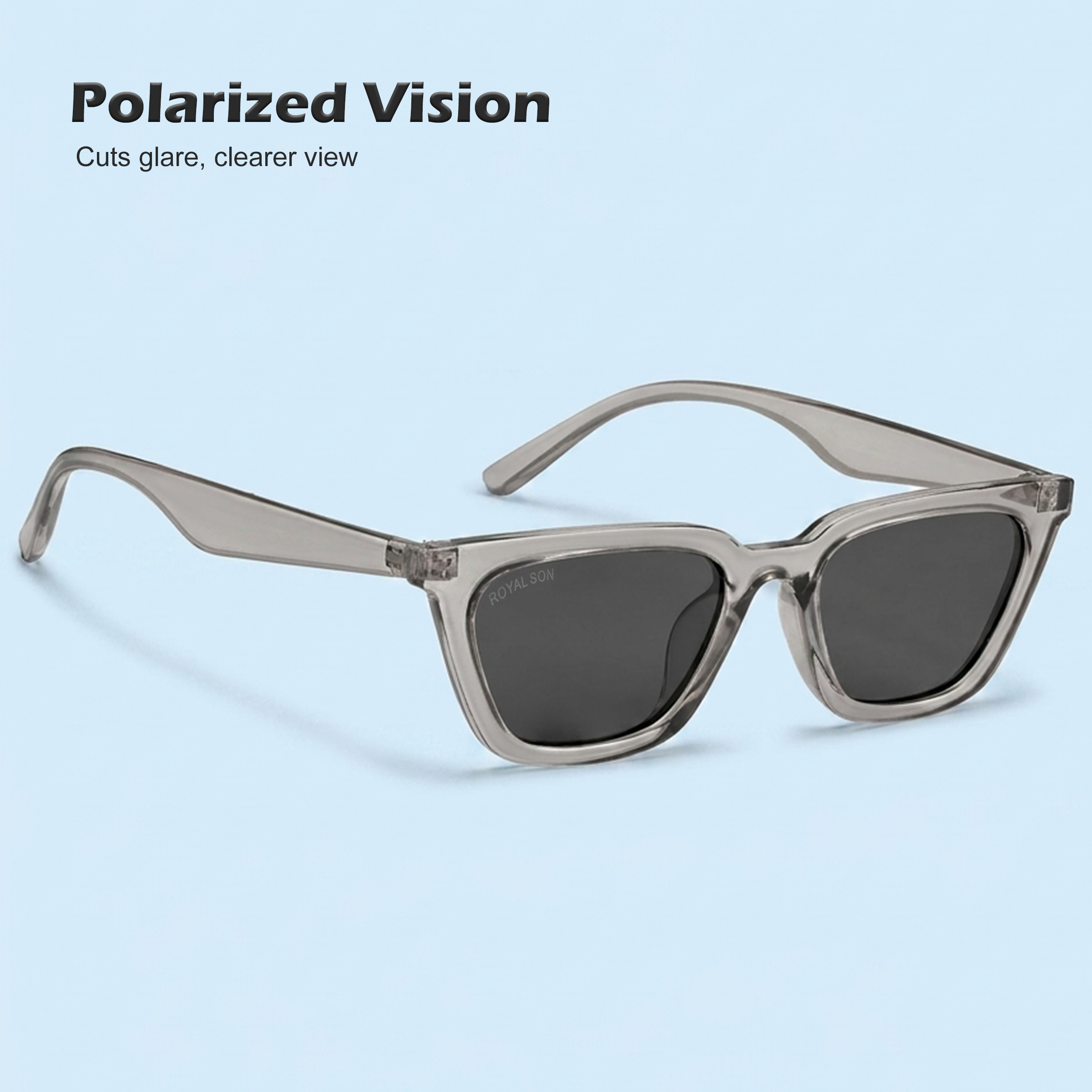 Royal Son Square UV Protection Men Women Sunglasses - CHI00126-C6