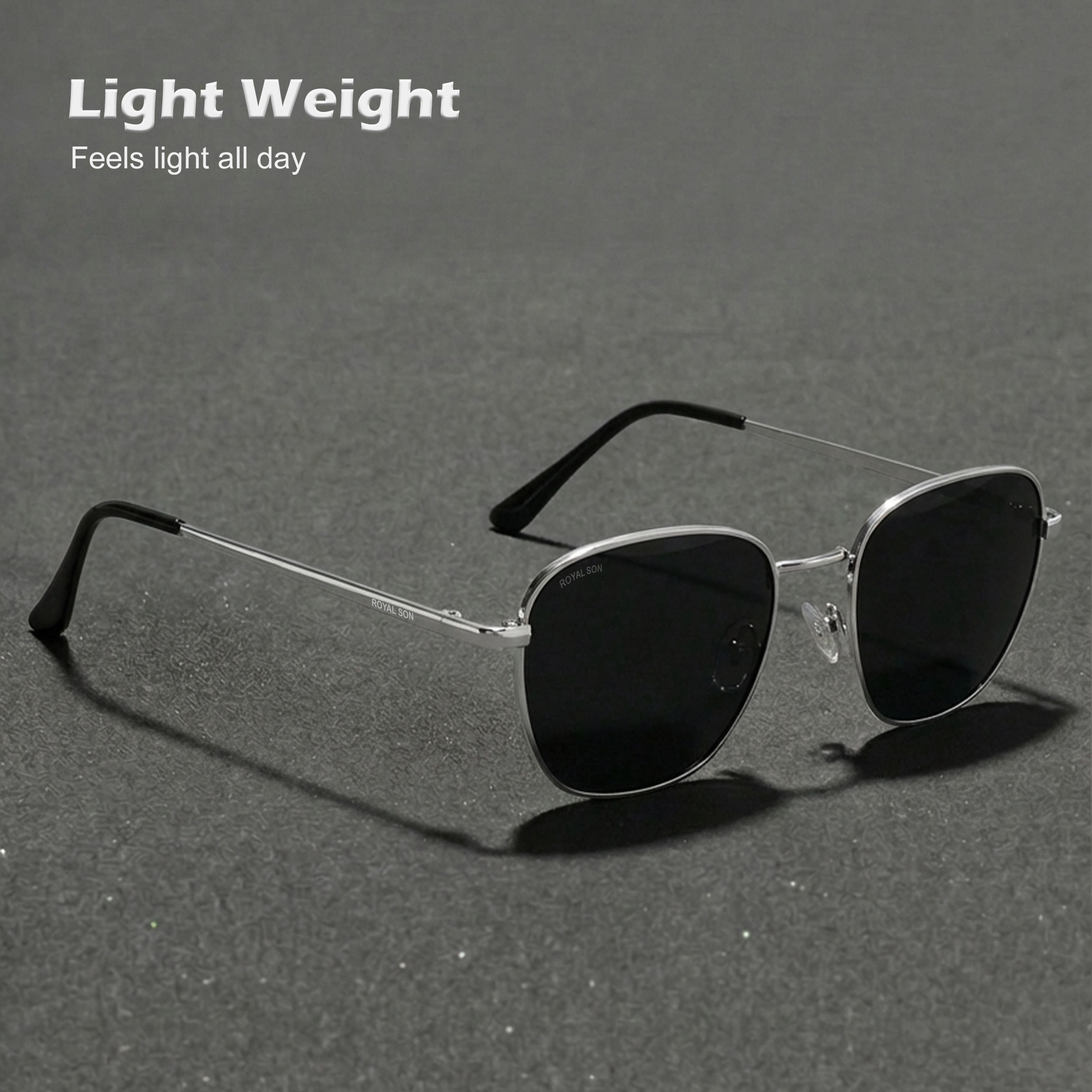 Royal Son Stylish UV Protection Square Sunglasses for Men & Women - SG-RS4040-C2
