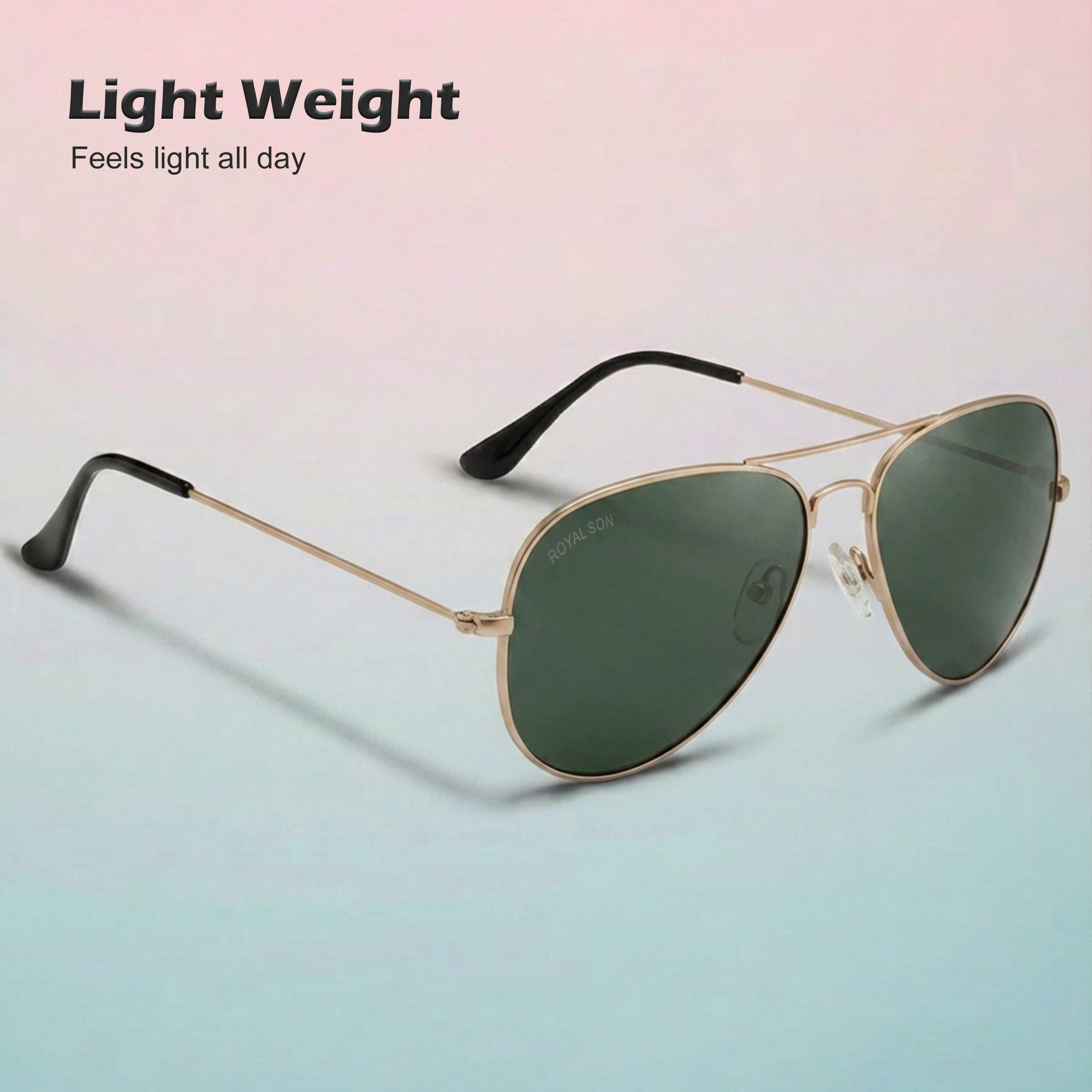 Royal Son Trendy UV Protection Sunglasses for Men & Women - SG-RS7070-C4
