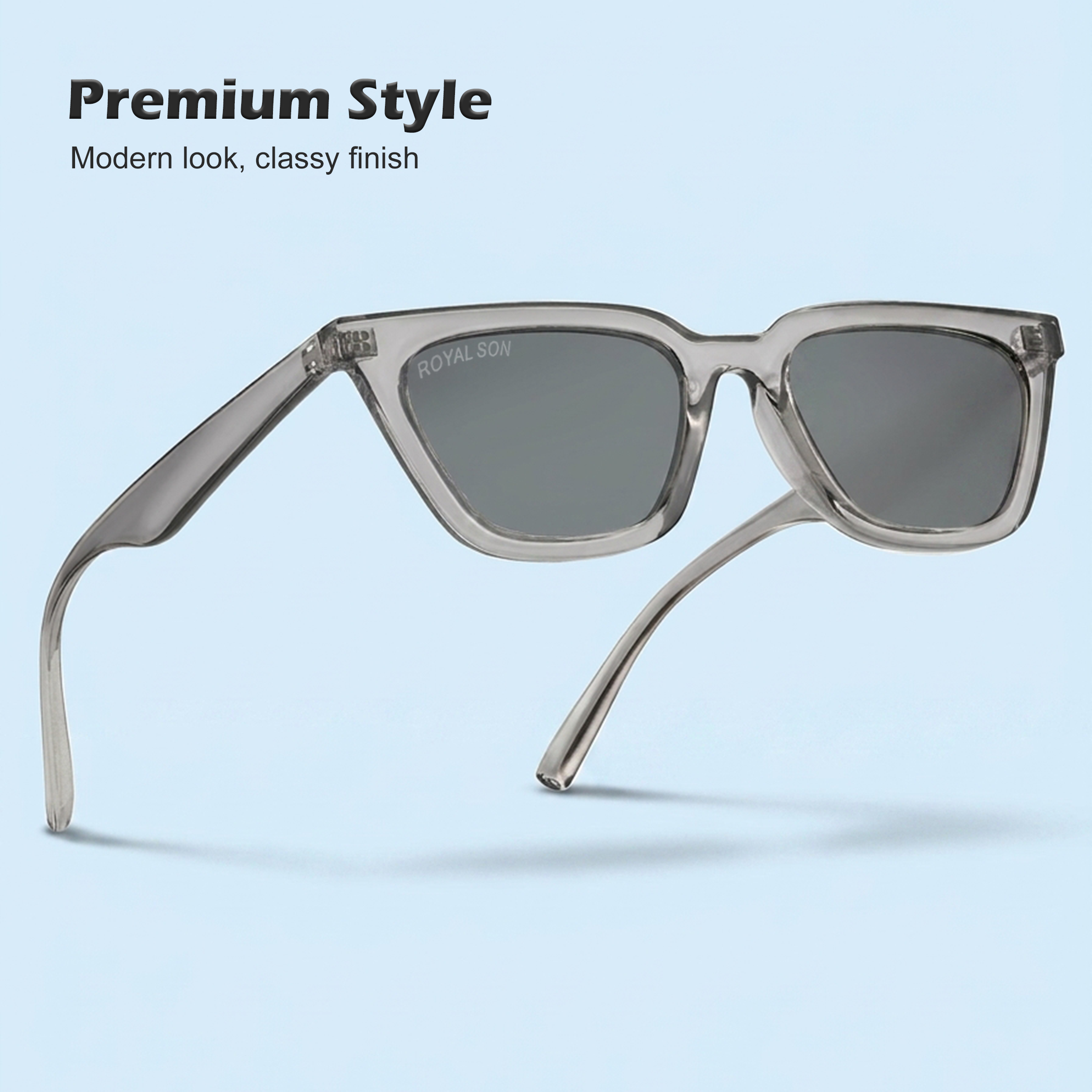 Royal Son Square UV Protection Men Women Sunglasses - CHI00126-C6