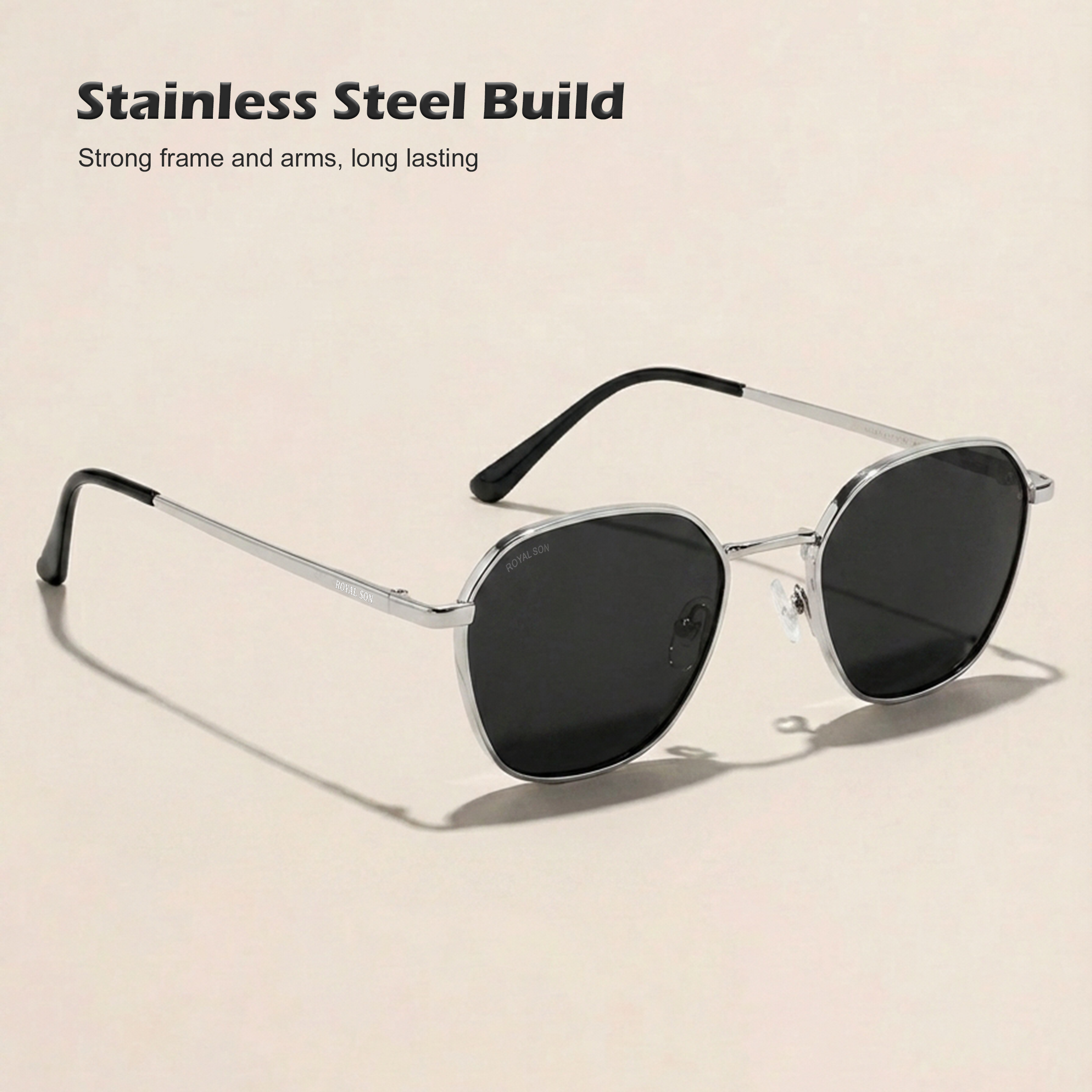 ROYAL SON Cooling Polarized Sunglasses with UV Protection For Men and Women - SG-RS6060-C2
