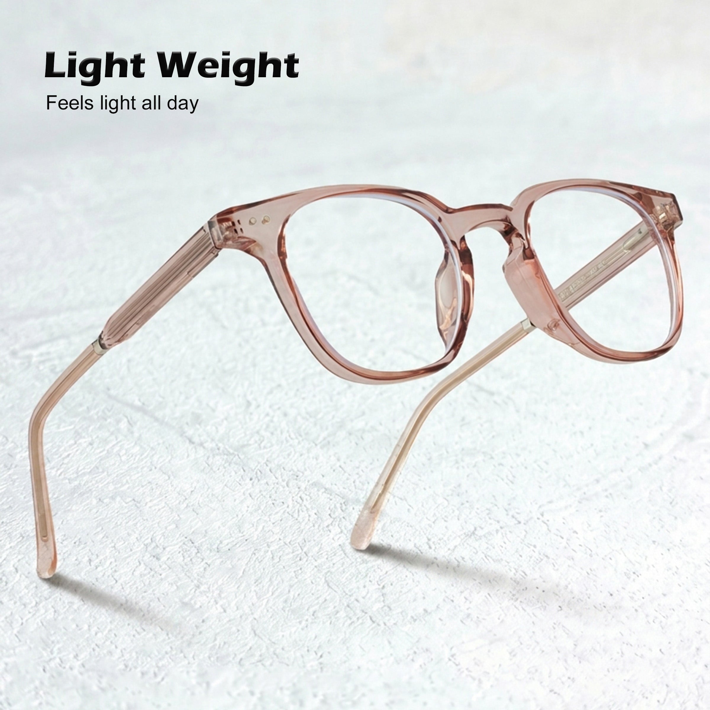 Royal Son Sqaure Brown Anti glare Blue Cut Spectacles Frames Men Women - SF0058-C4