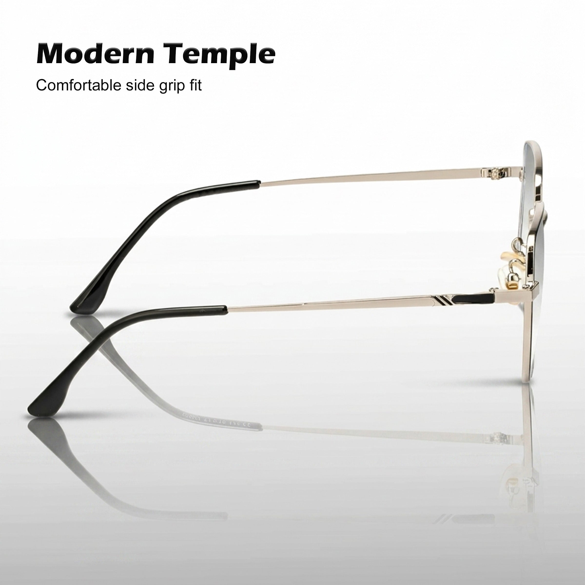 Royal Son Polygon Blue Ray Cut Men Women Eye Glasses - SF0016-C2