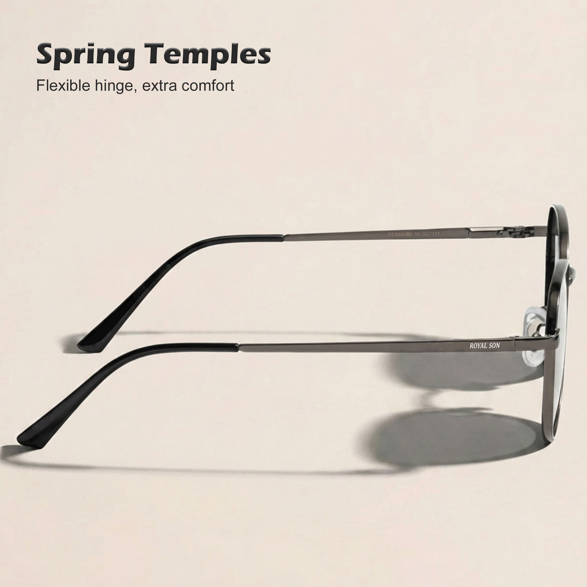 ROYAL SON Stylish Square Polarized Sunglasses with UV Protection For Men and Women - SG-RS6060-C1