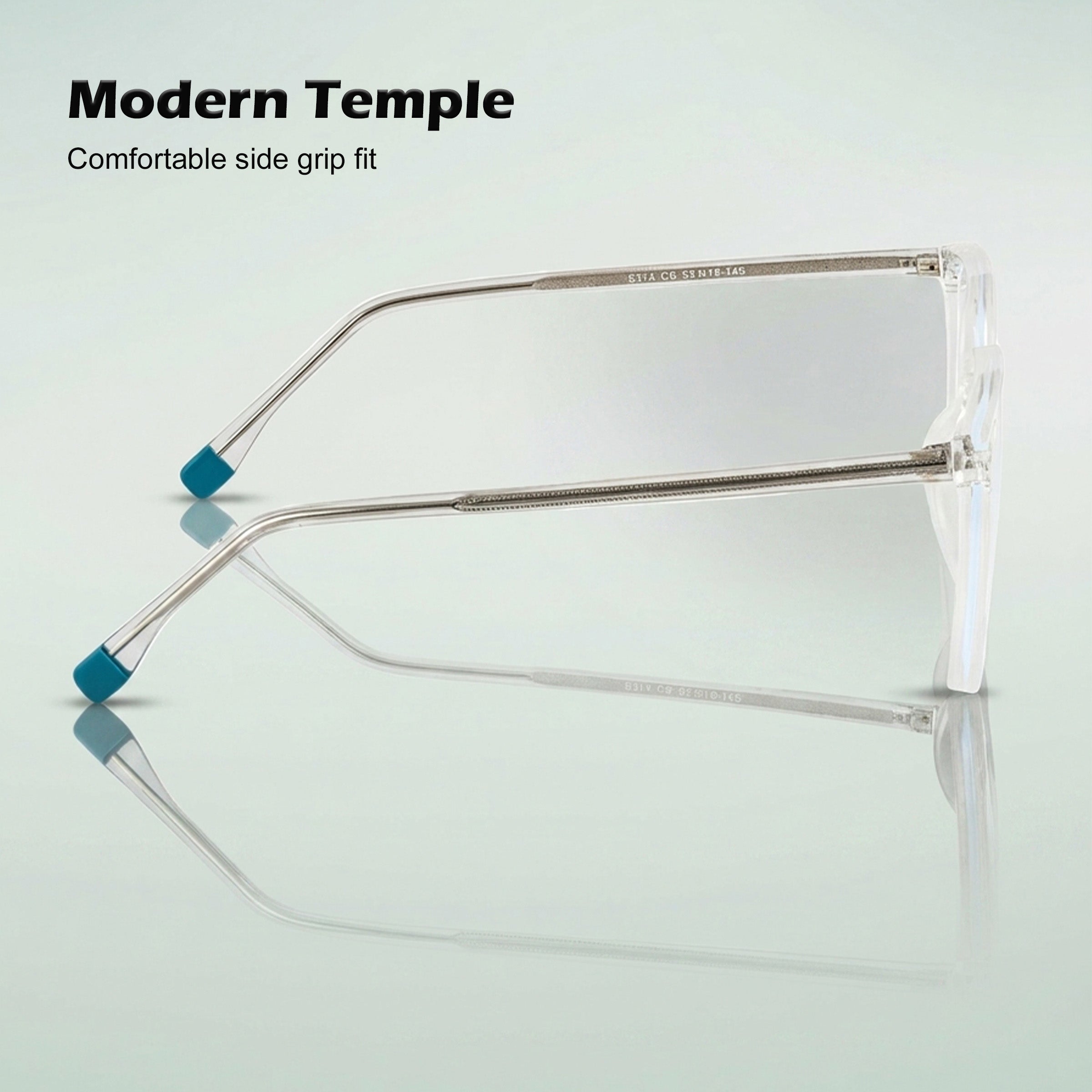 Royal Son Square Clear Computer Blue Ray Cut Lens Full Rim Square Frames For Men - SF0026-C3