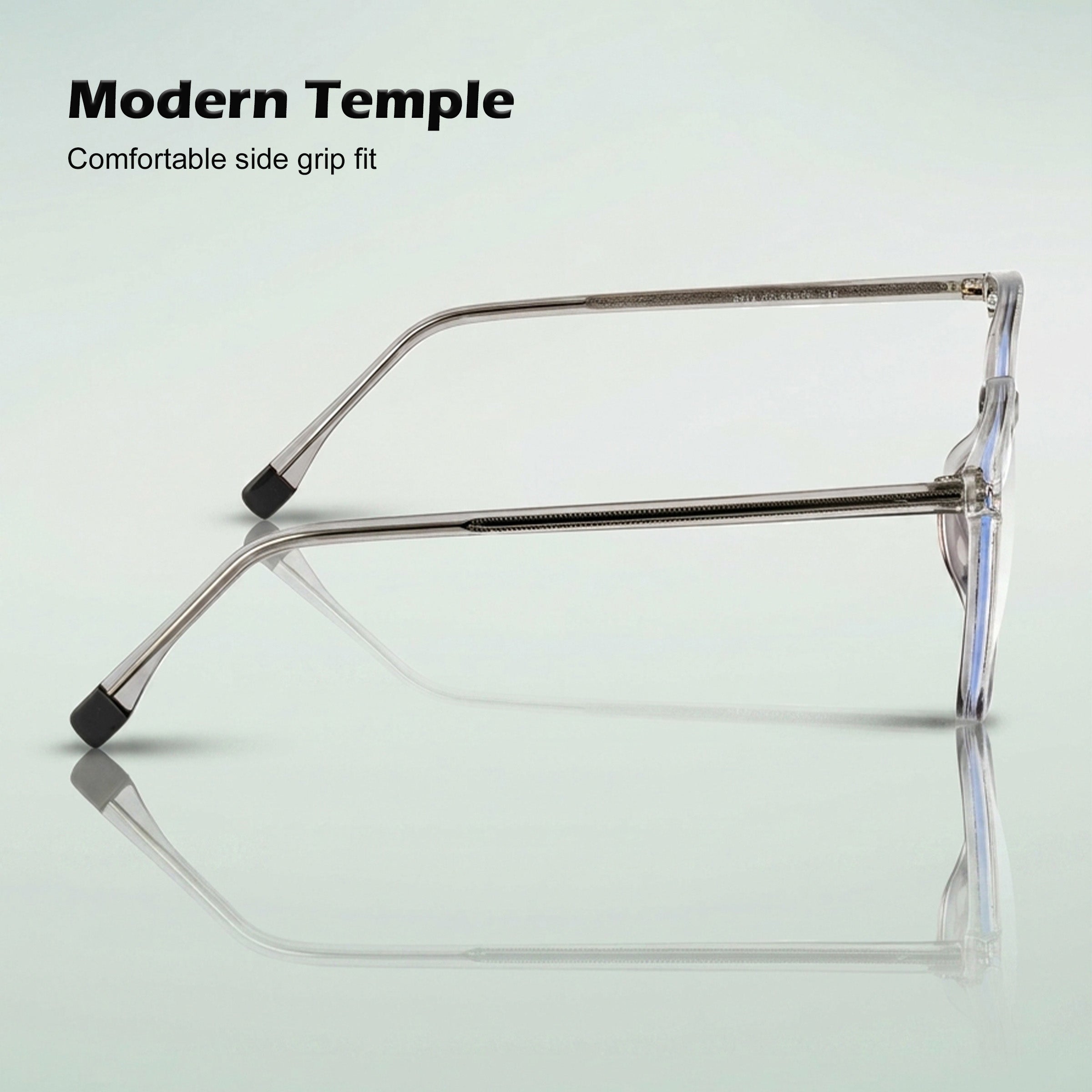 Royal Son Square Clear Blue Block Stylish Uv Rays Eye Protection Eyeglasses Men Women - SF0026-C2
