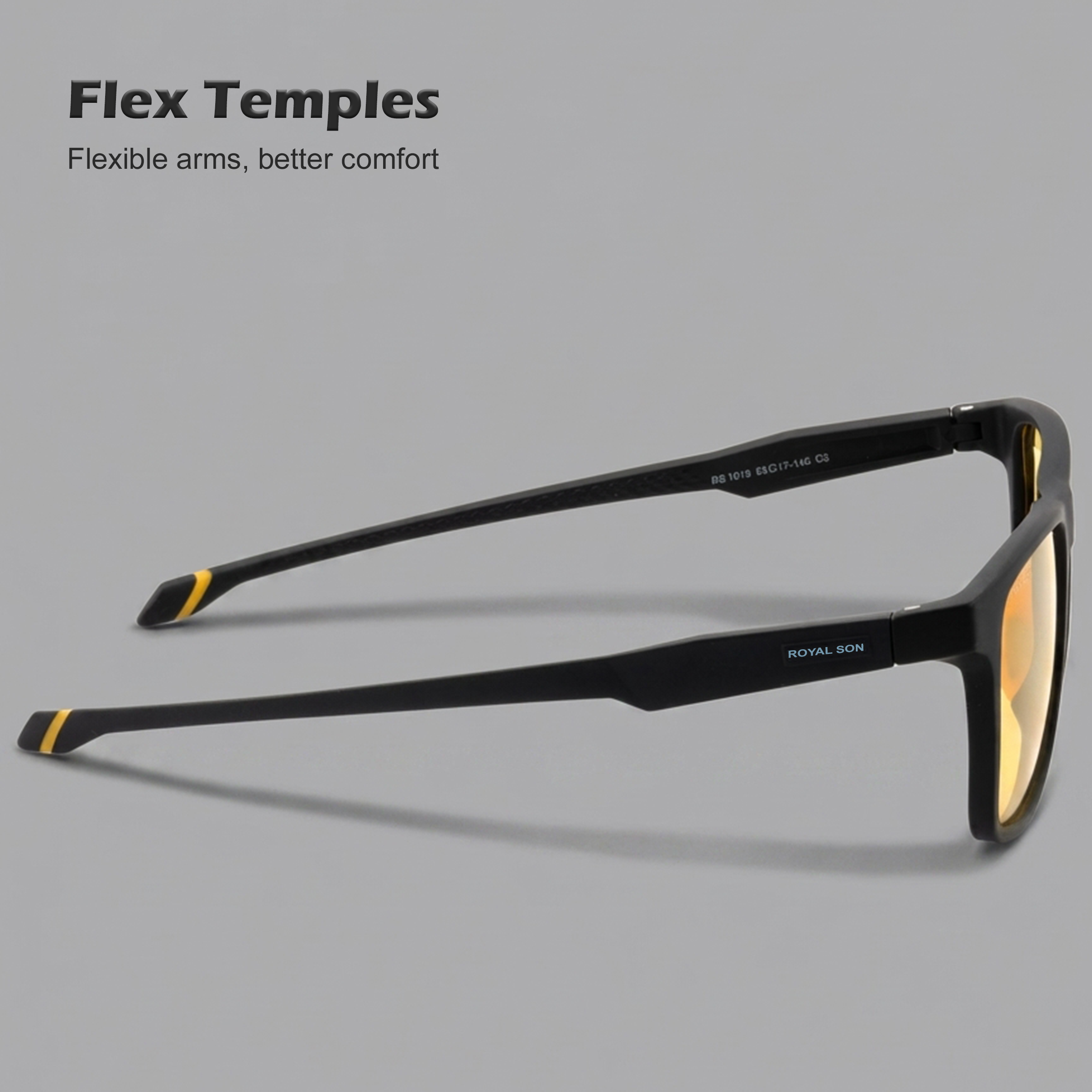 Royal Son Yellow Night Driving Polarized Sunglasses For Men - SG-RS1010-C2