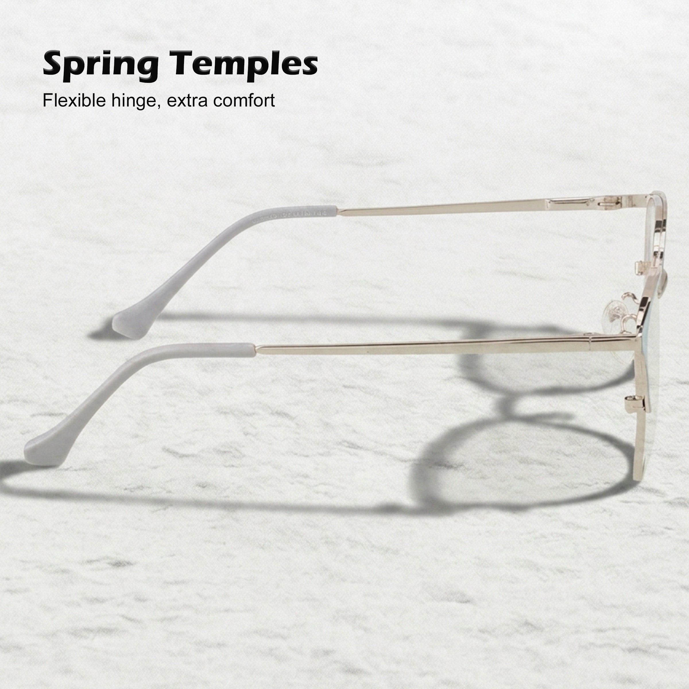 Royal Son Full Rim Grey Silver Blue Cut Anti glare Eye Protection Specs Women - SF0084-C2 - SF0084-C2