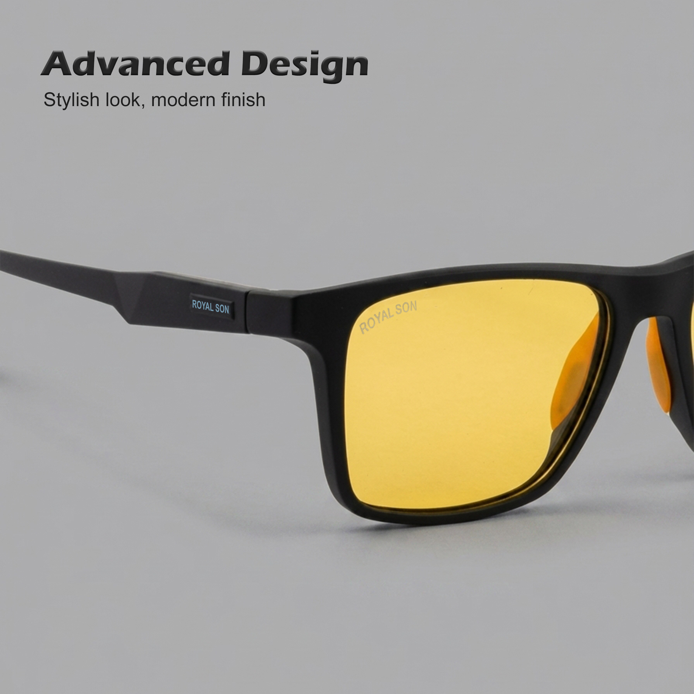 Royal Son Yellow Night Driving Polarized Sunglasses For Men - SG-RS1010-C2
