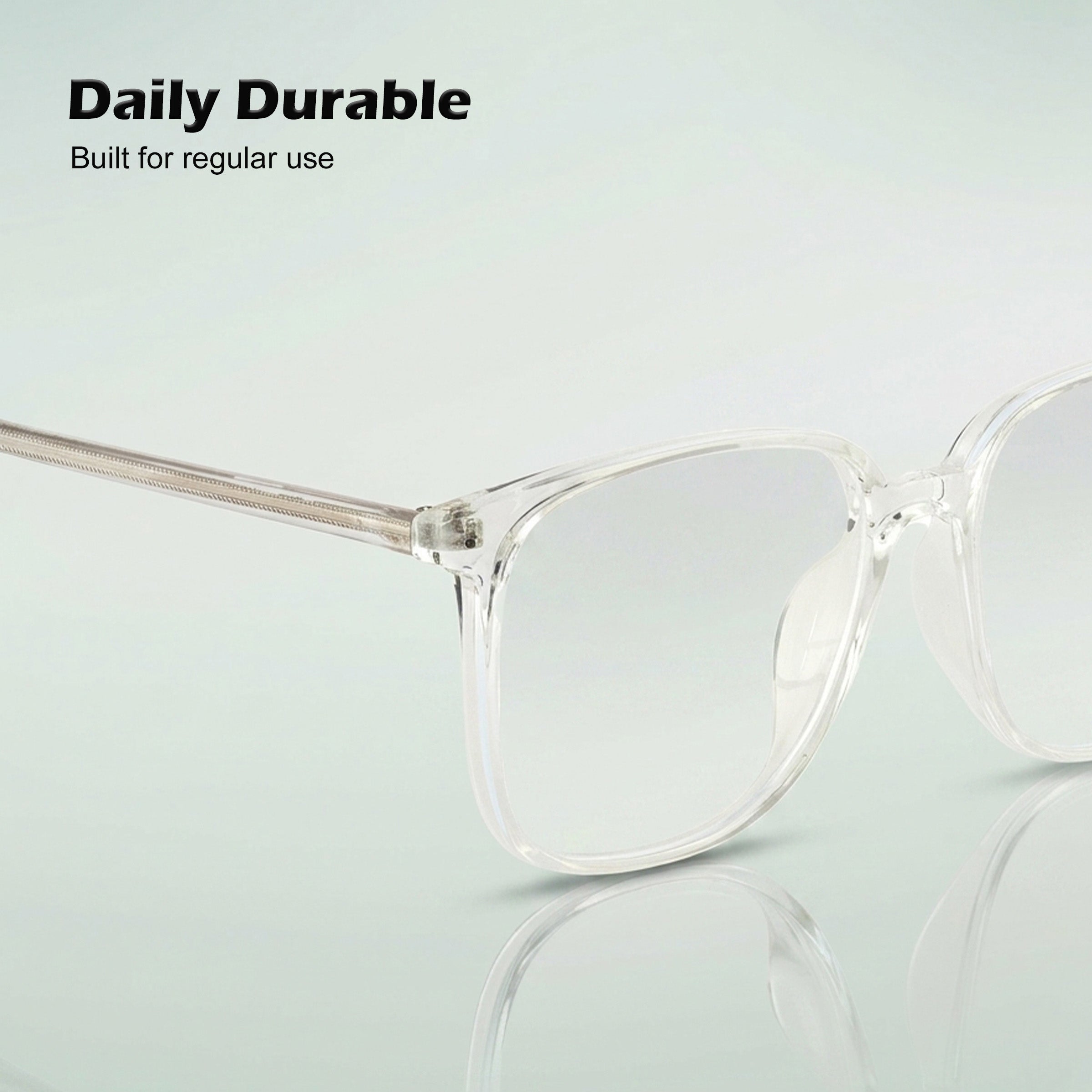 Royal Son Square Clear Computer Blue Ray Cut Lens Full Rim Square Frames For Men - SF0026-C3