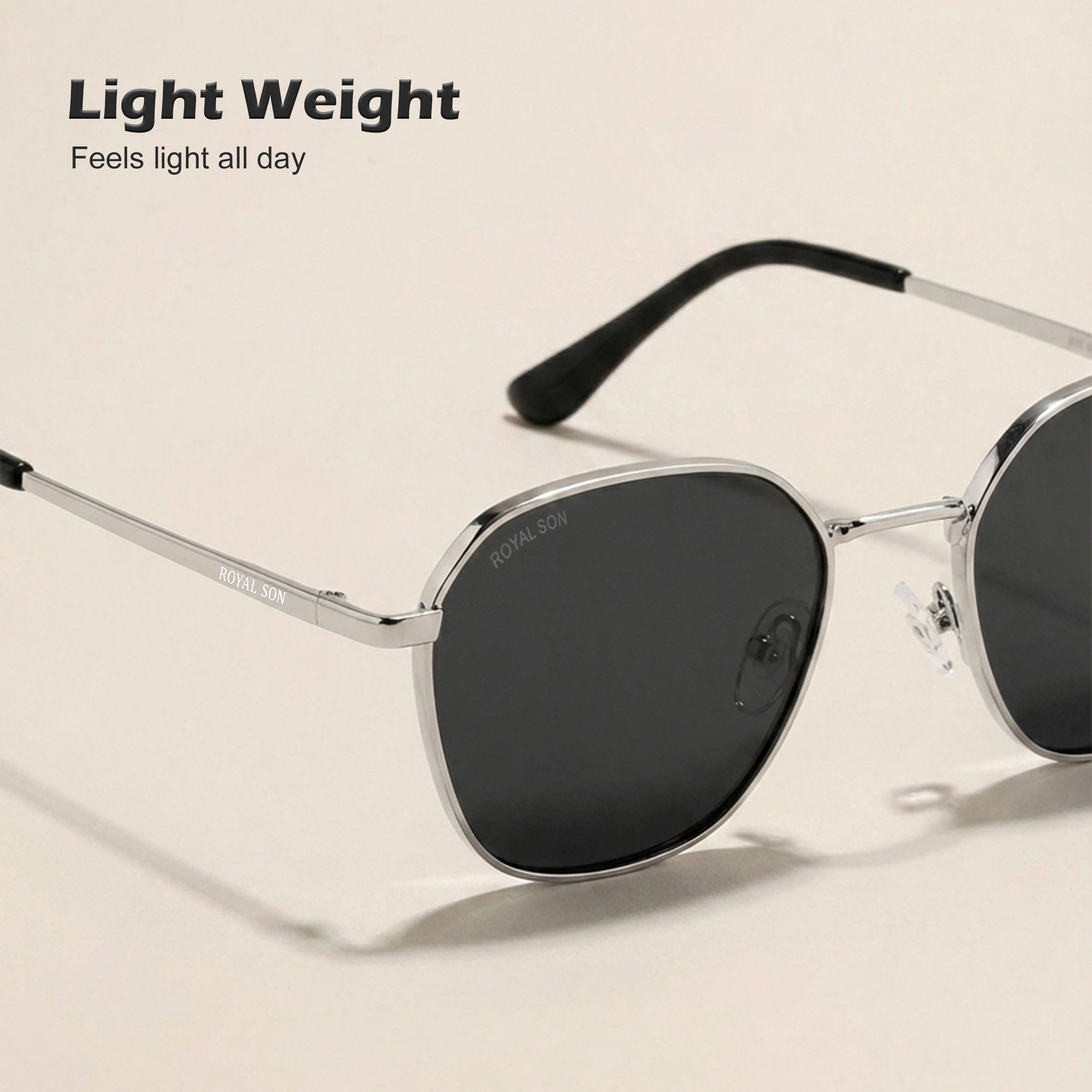 ROYAL SON Cooling Polarized Sunglasses with UV Protection For Men and Women - SG-RS6060-C2