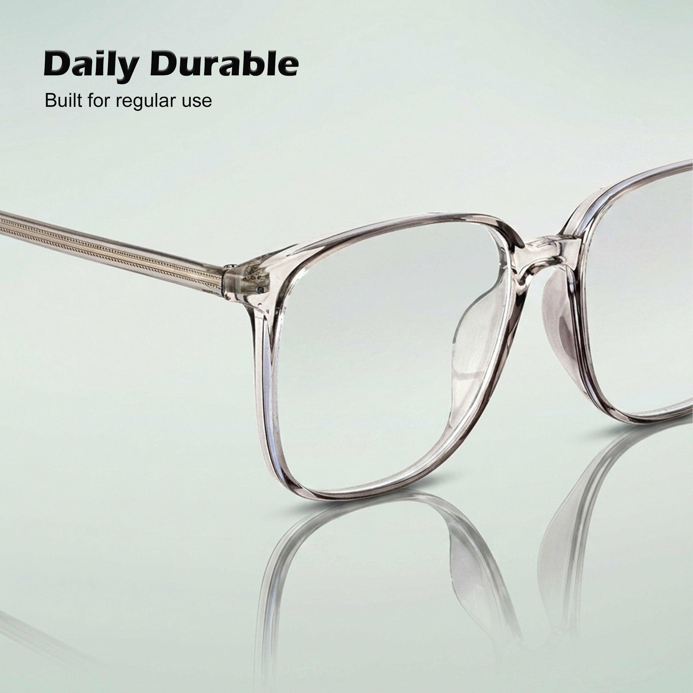 Royal Son Square Clear Blue Block Stylish Uv Rays Eye Protection Eyeglasses Men Women - SF0026-C2