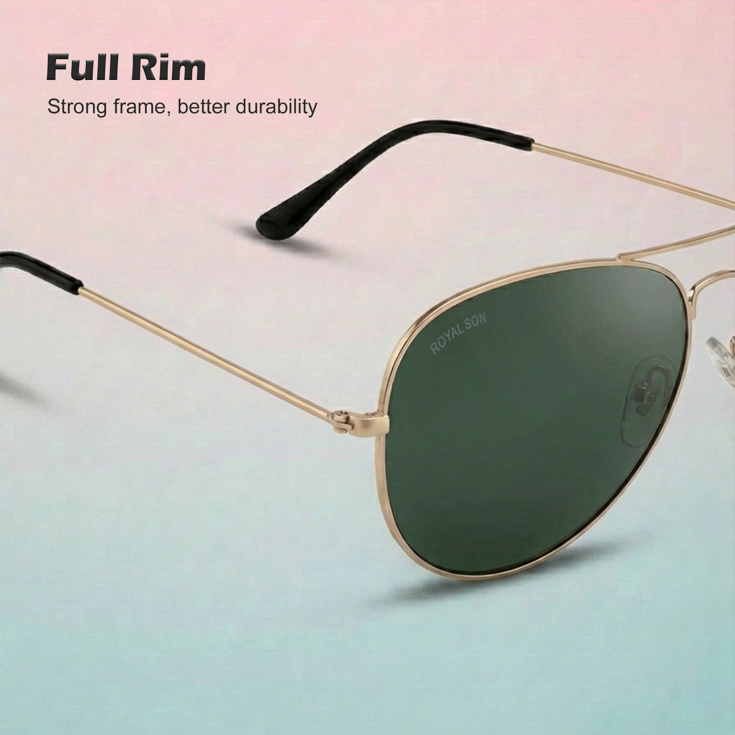 Royal Son Trendy UV Protection Sunglasses for Men & Women - SG-RS7070-C4