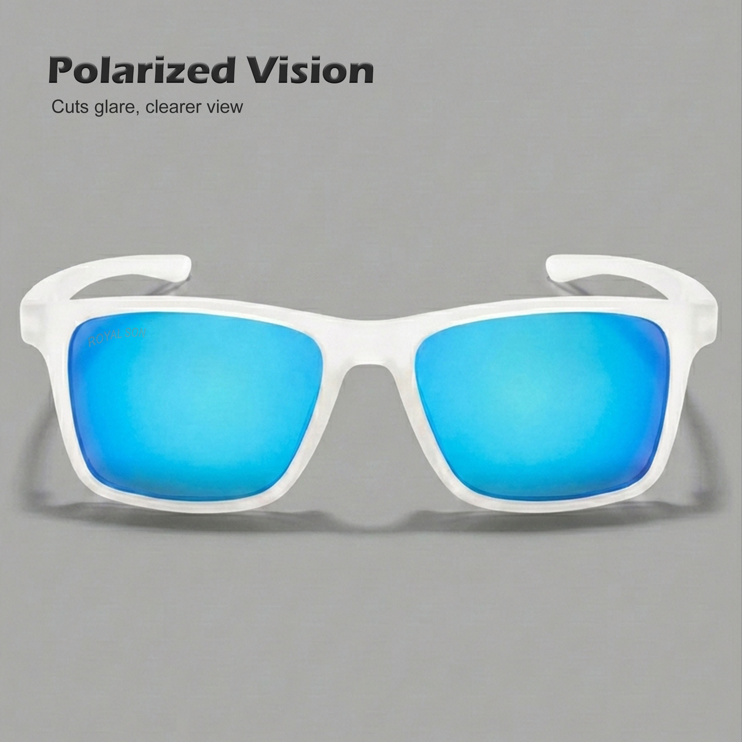 Royal Son Mirrored Polarized Sports Sunglasses For Men - SG-RS1010-C5