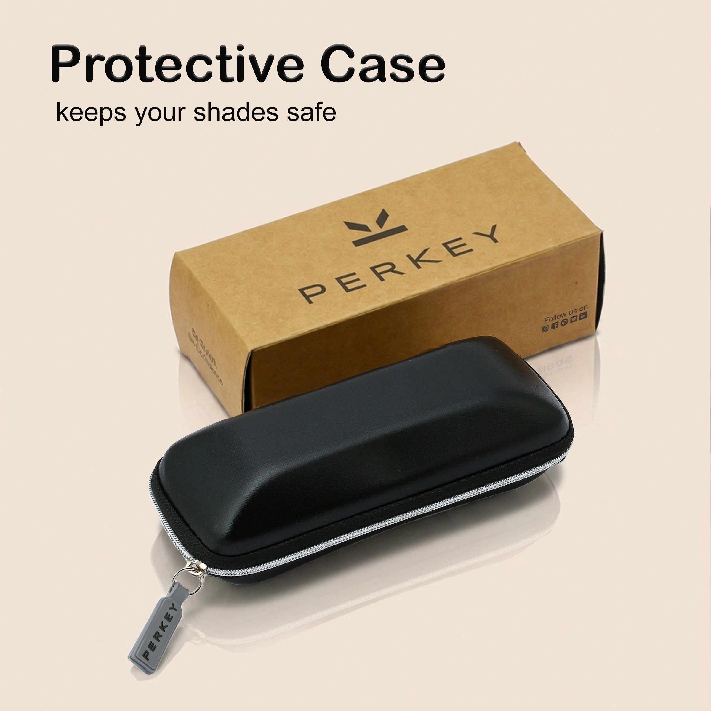 PERKEY 100% UV Protected Rectangle Shades For Women - PRKY0019-C2