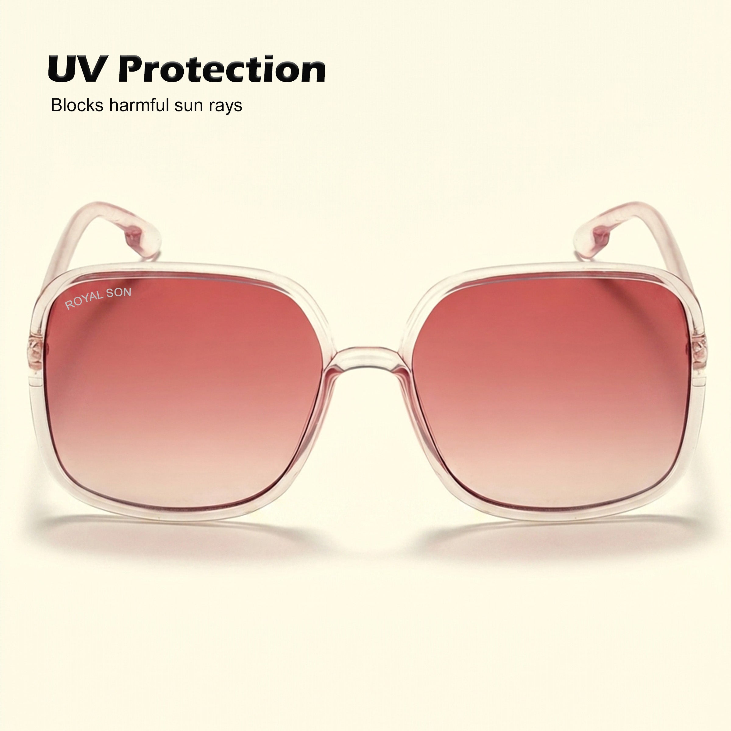 Royal Son Oversized Square UV Protected Women Sunglasses - CHI0096-C3