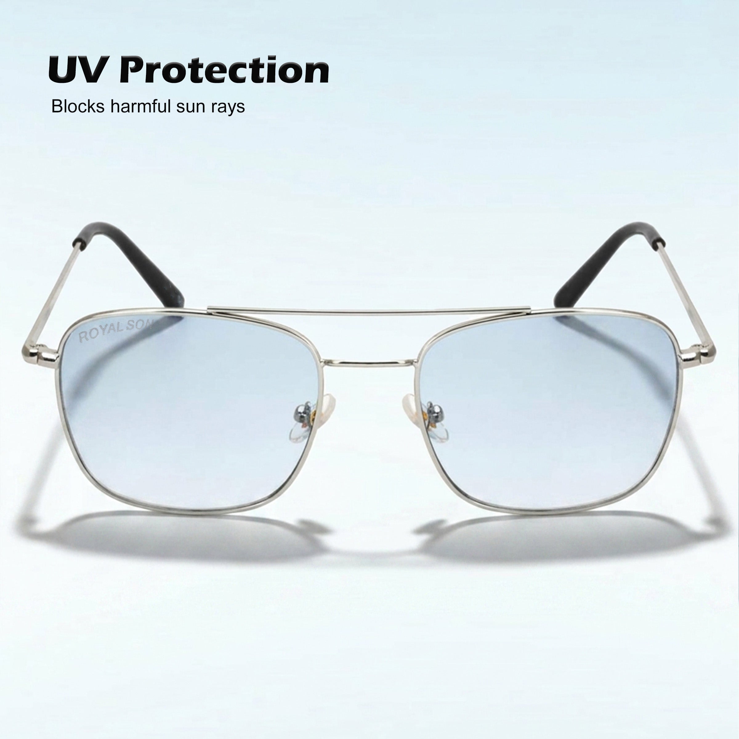 ROYAL SON UV Protected Square Sunglasses For Men And Women - RS0041AV
