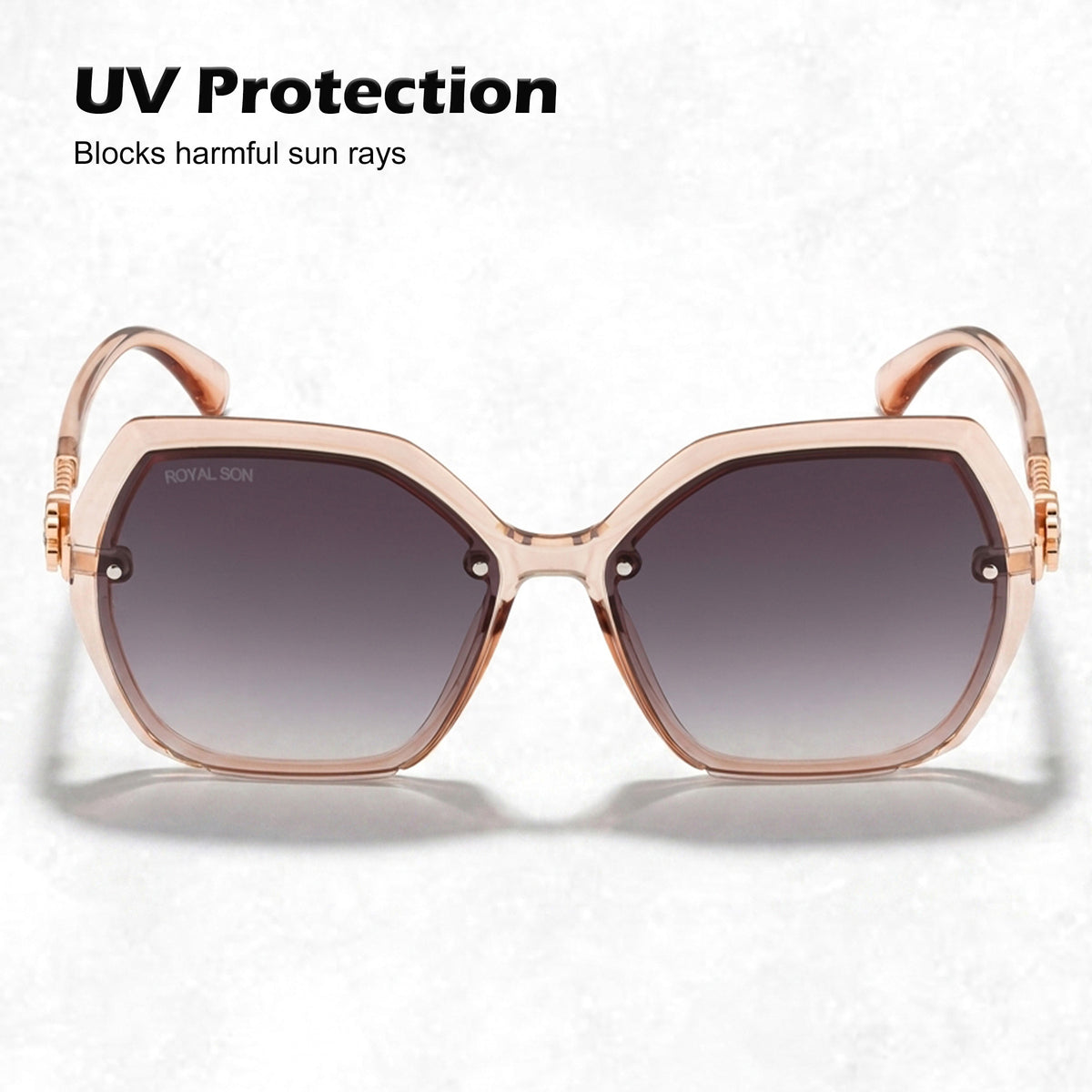 Royal Son Oversized Butterfly UV Protected Women Sunglasses - CHIWM00115-C4