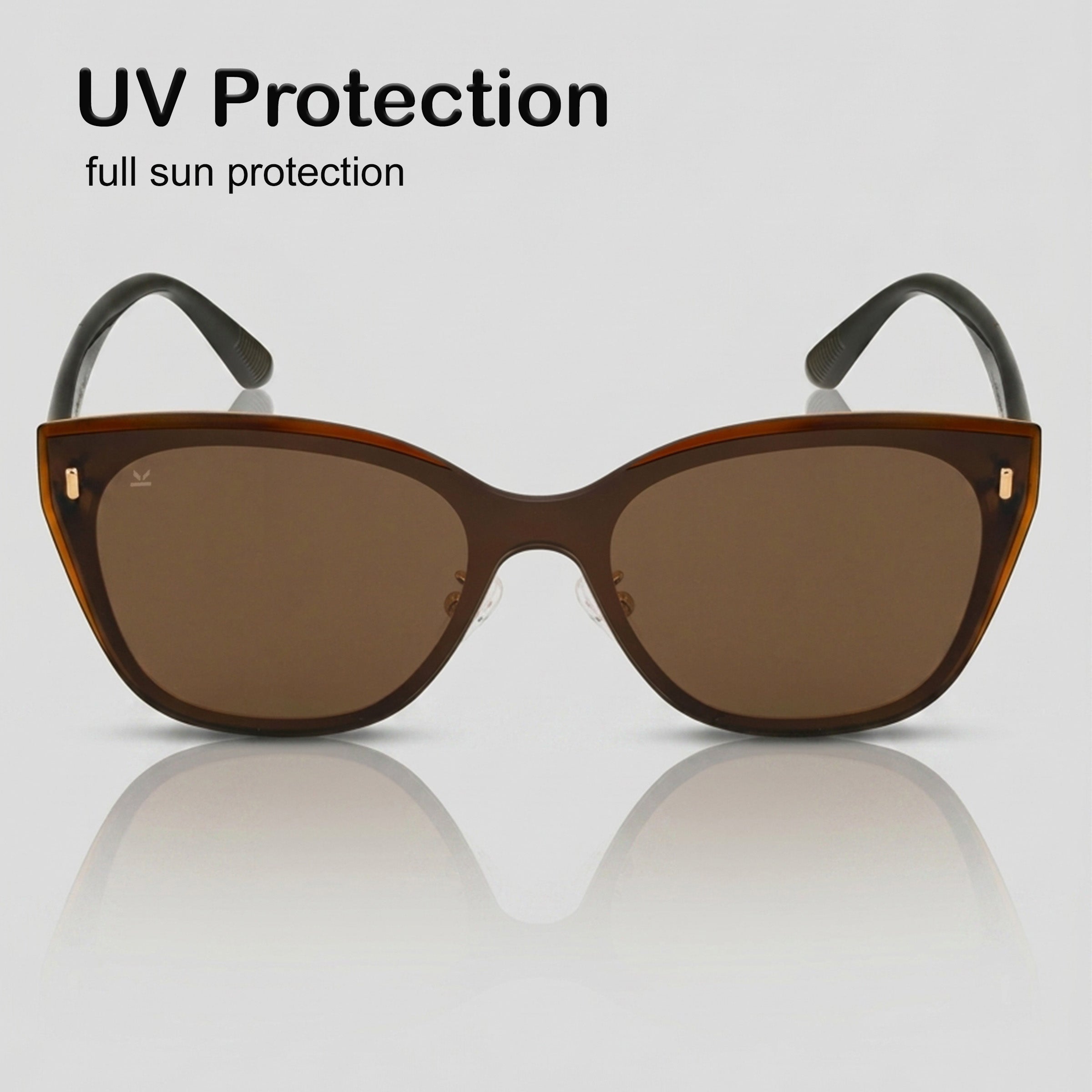 Perkey Cat Eye Square Polarized UV Protection Goggles For Men & Women Sunglasses – PRKY0021-C2