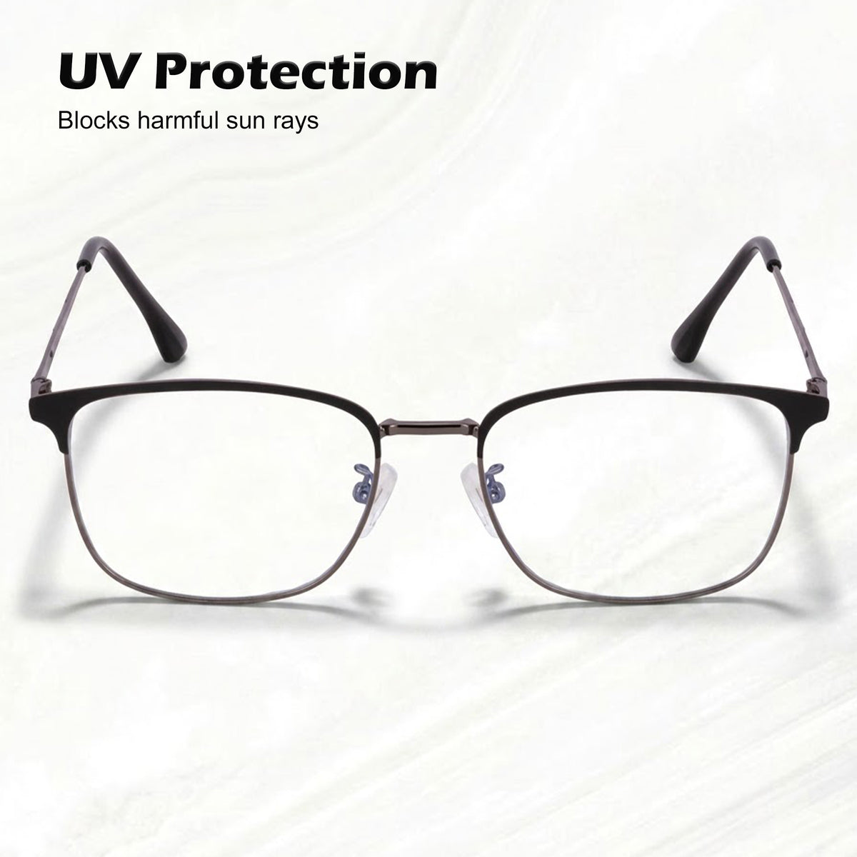 Royal Son Square Black Computer Glasses Blue Light Blocking Spectacles Frames Men Women - SF0087-C1