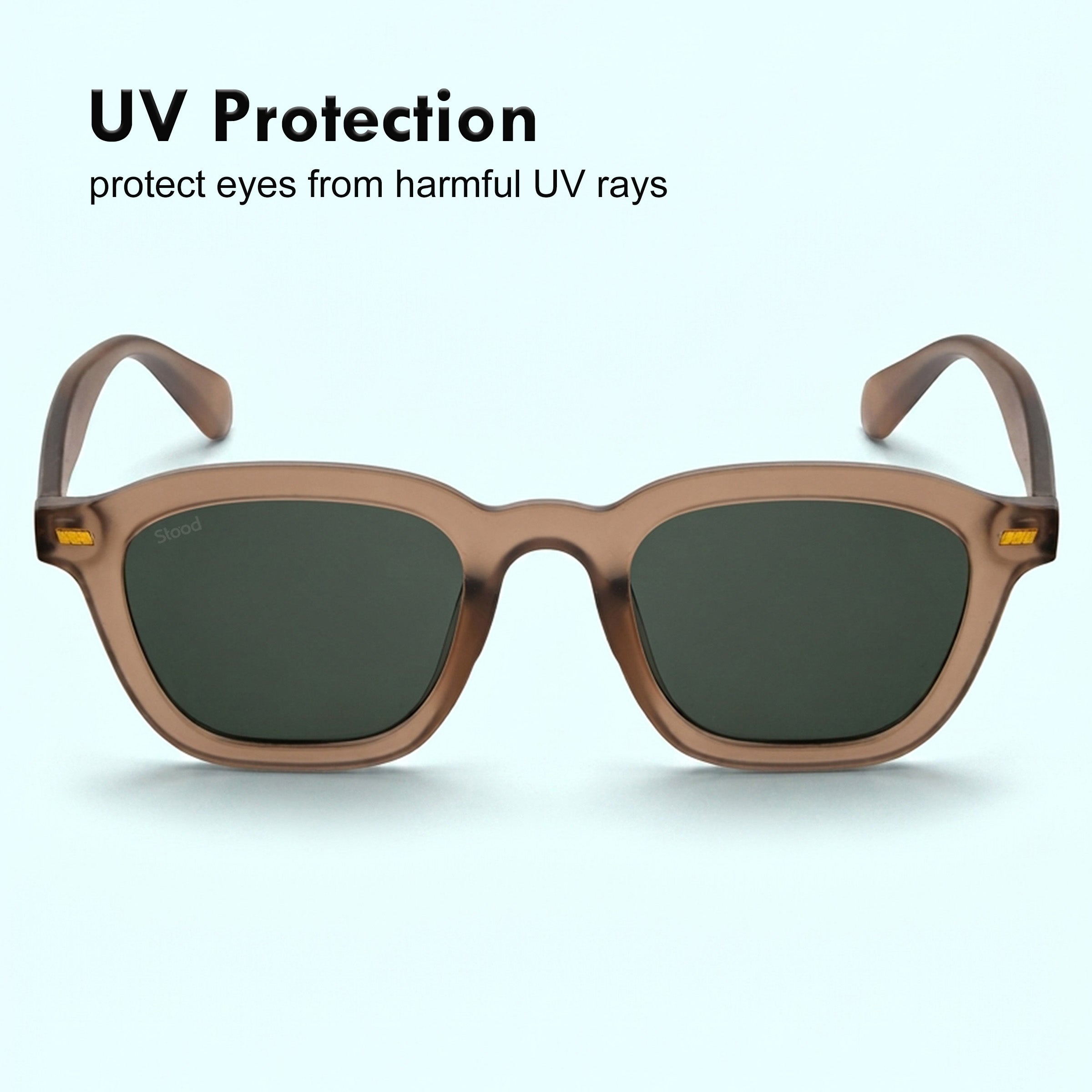 Stood Square Green UV Protection Goggles For Men & Women Sunglasses – SG-STD0016-C4