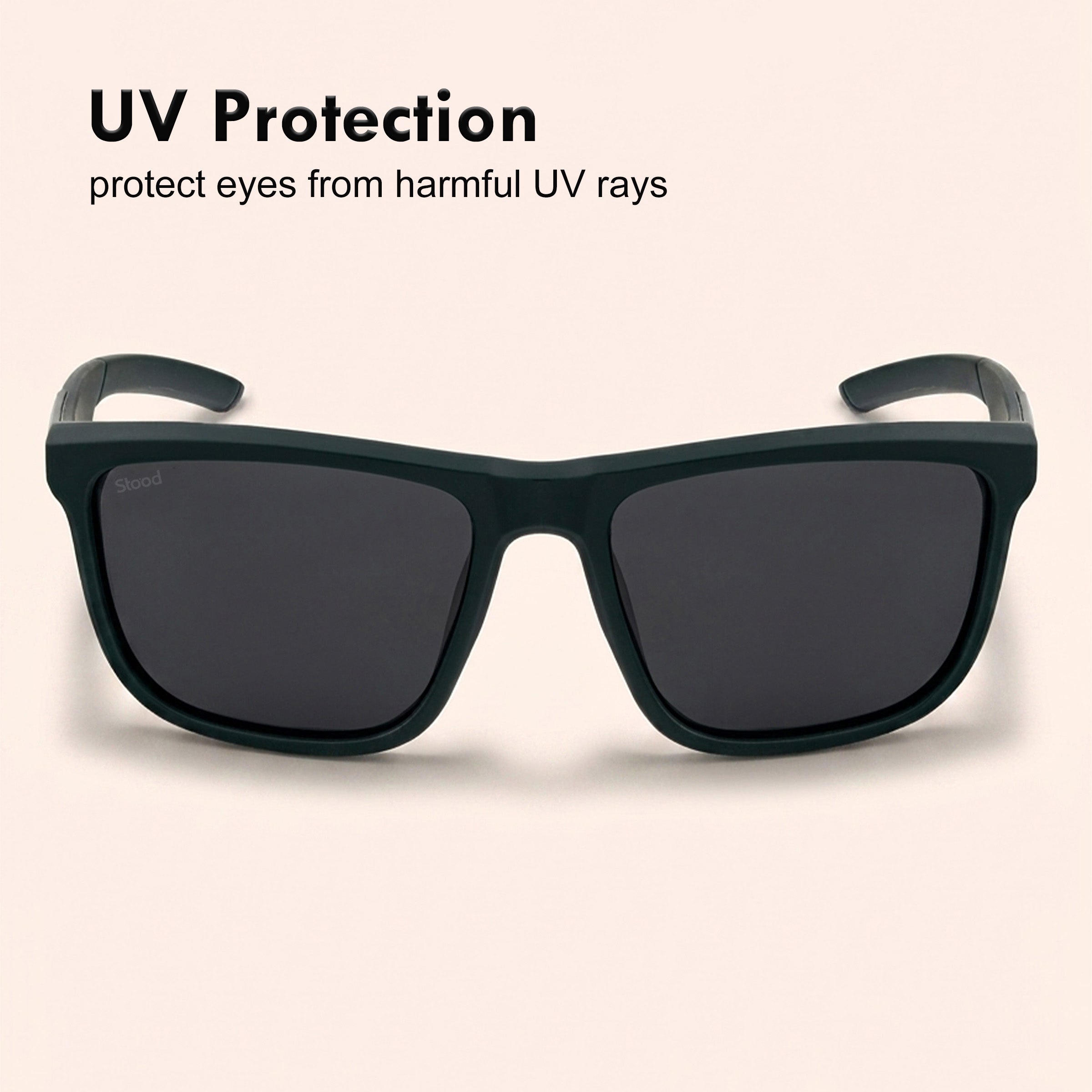 Stood Square Sports Black Polarized UV Protection Goggles For Men & Women Sunglasses – SG-STD0028-C3
