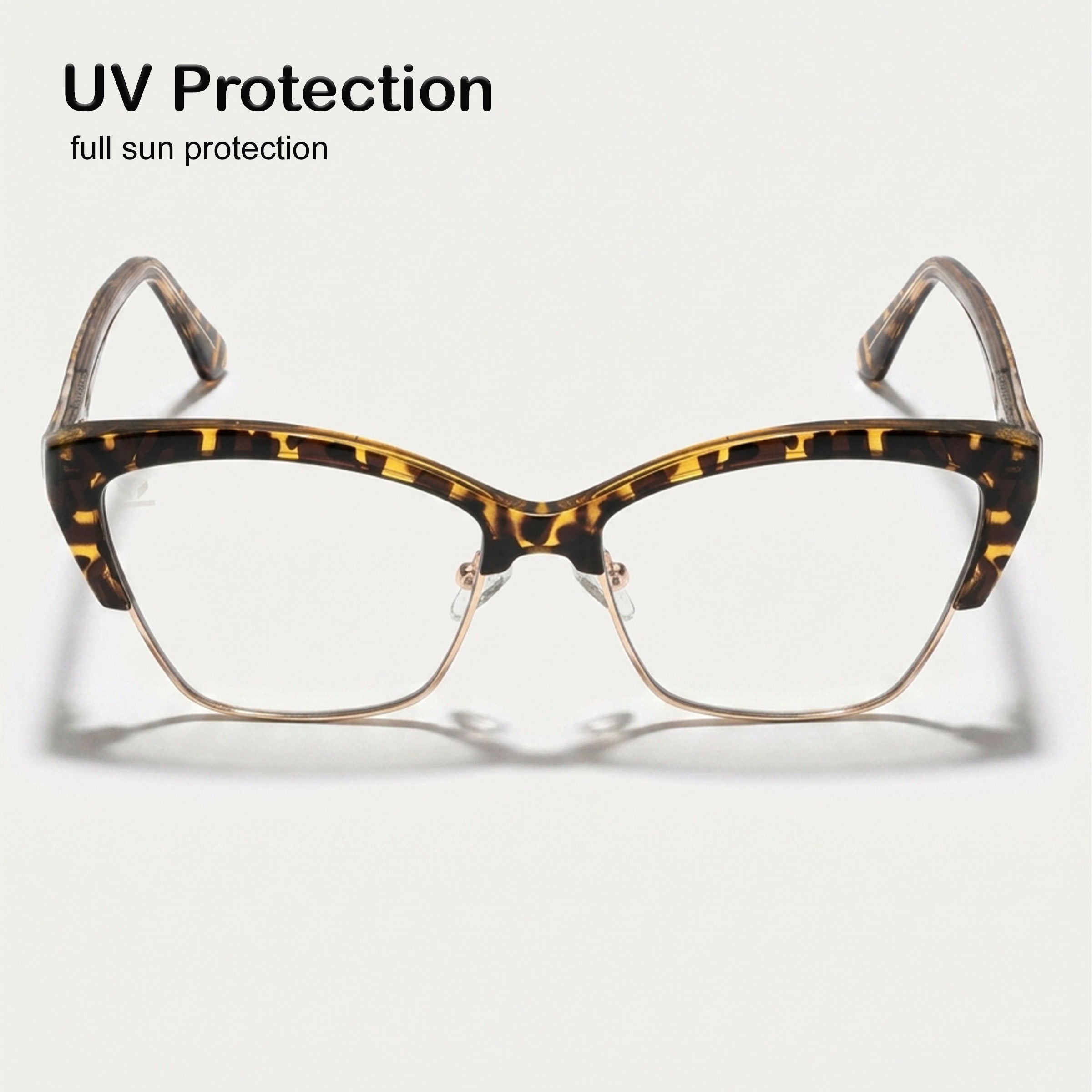 PERKEY Transparent Blue Light Spectacles Frame For Women - OPTL0015-C4