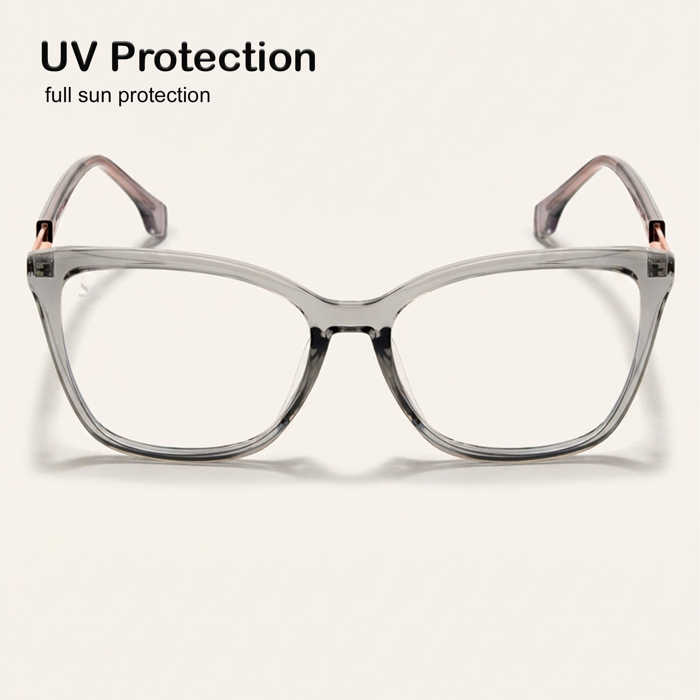 Perkey Square Cat Eye Protection Anti Glare Computer Glasses For Women –  OPTL0028-C3