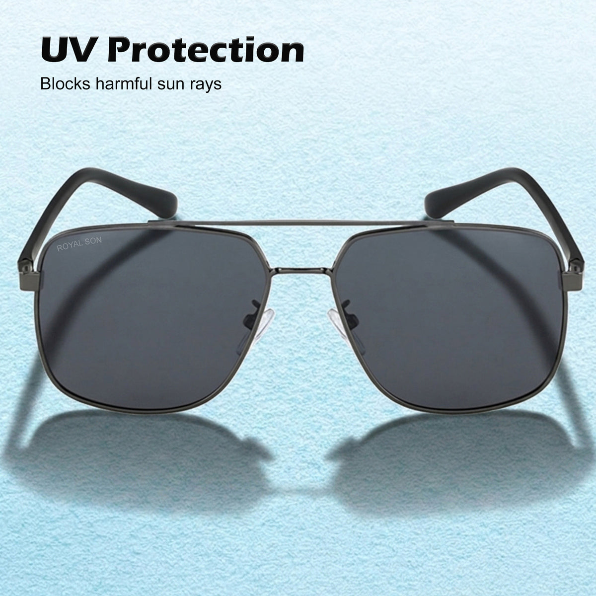 Royal Son Square Polarized Men Women Sunglasses - CHI0049