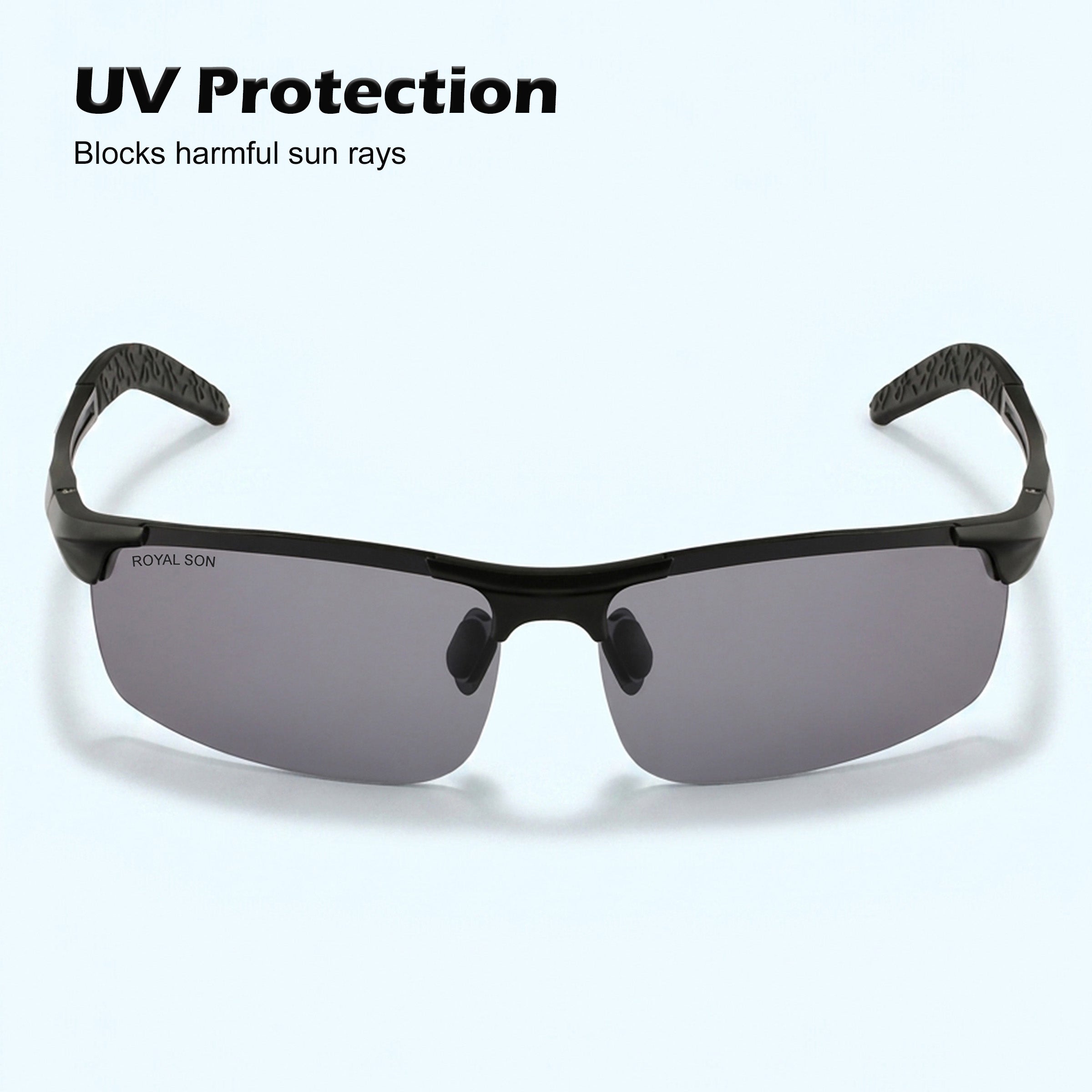 Royal Son Wrap-Around Polarized Men Sunglasses - CHI0094-C5