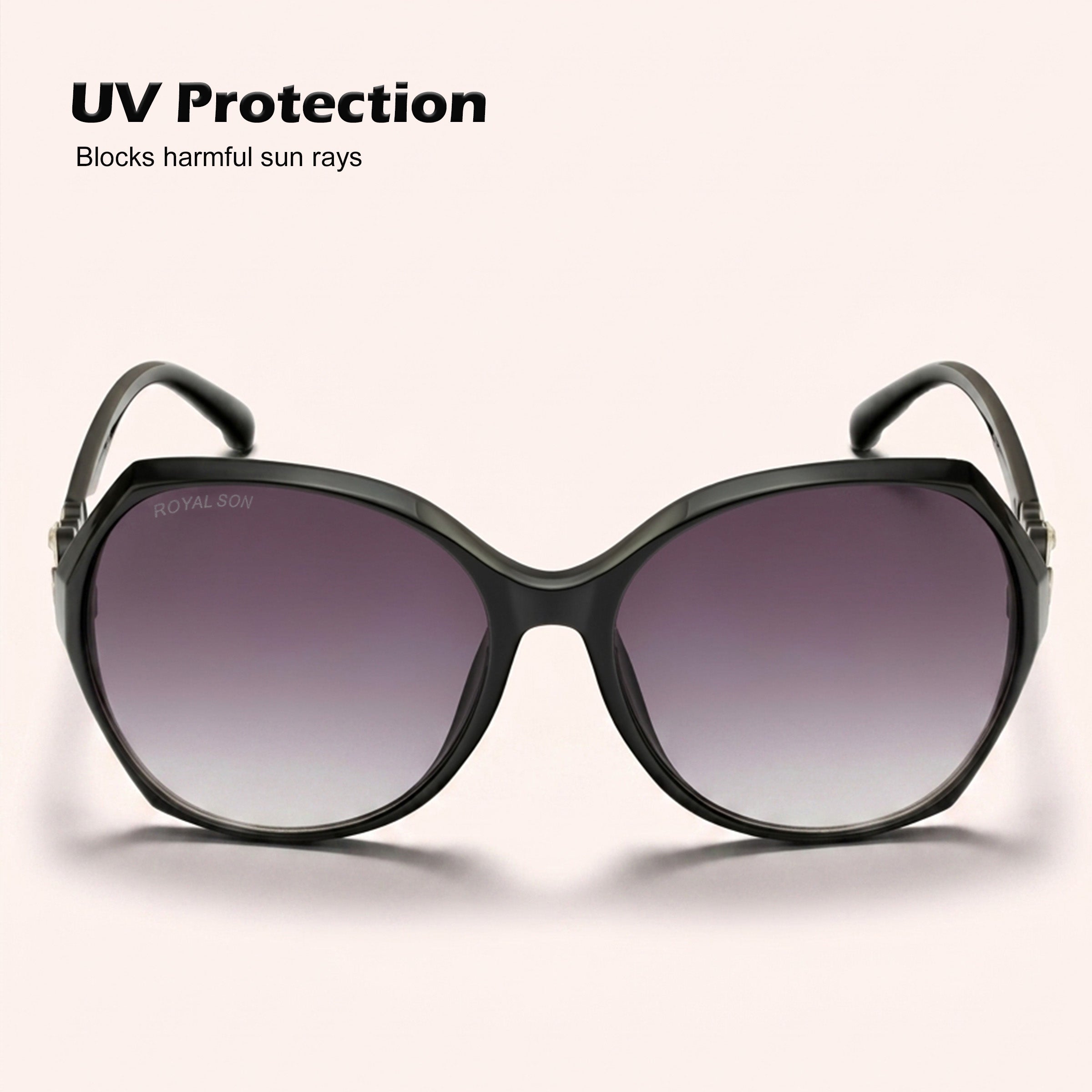 Royal Son Oversized Butterfly UV Protected Women Sunglasses - CHIWM00116-C1