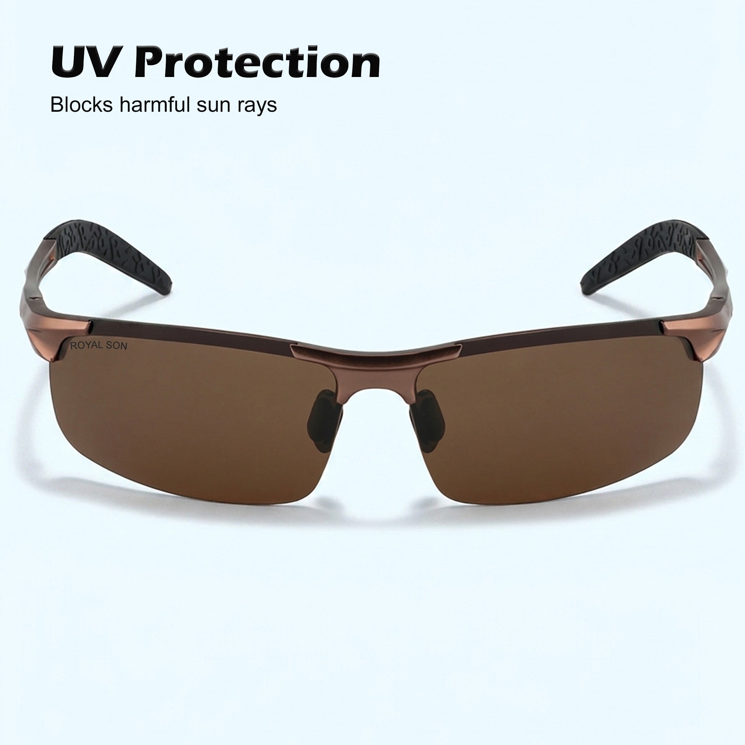 Royal Son Wrap-Around Polarized Men Sunglasses - CHI0094-C3