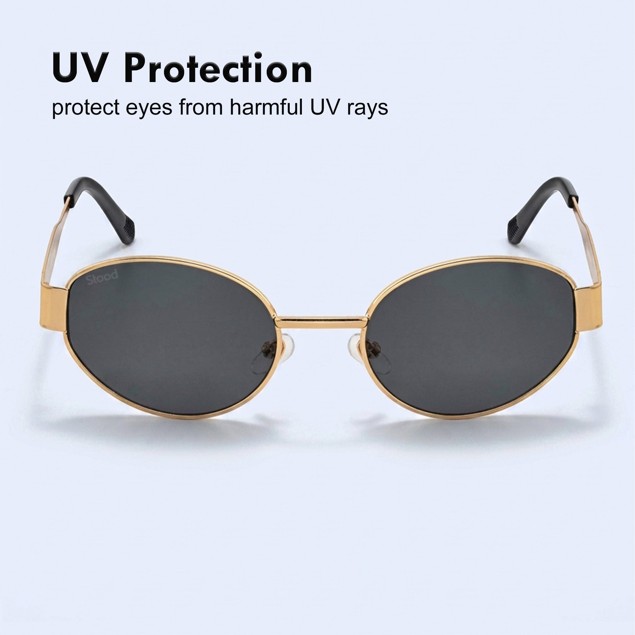 Stood Oval Black Sun Glasses For Men For Men & Women Stylish – SG-STD0023-C3