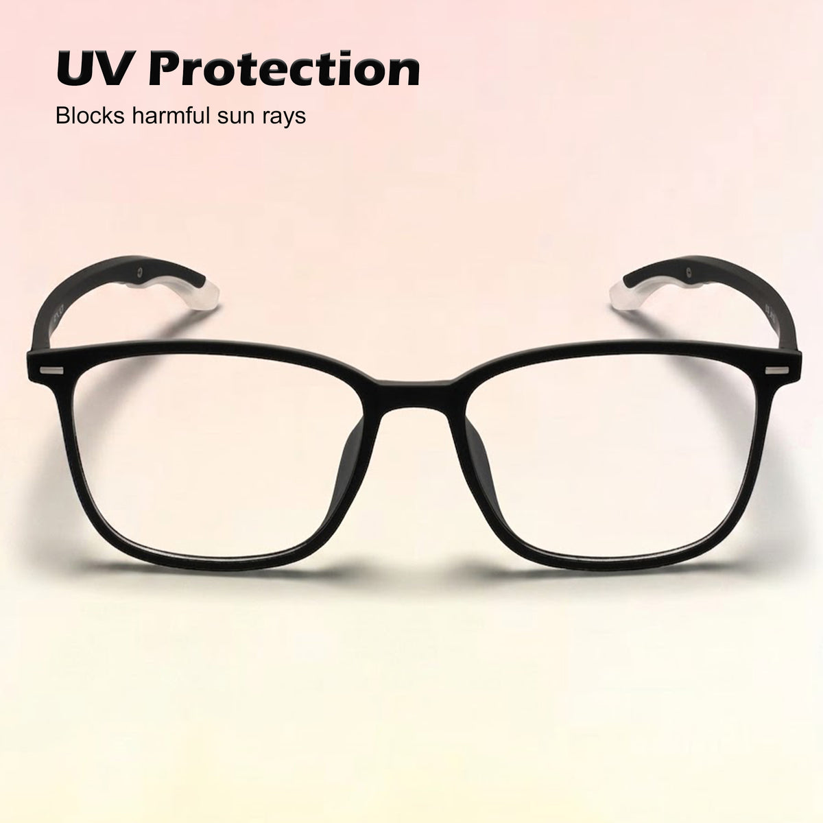 Royal Son Pilot Black Spectacles Frames Men Women - SF0061-C1
