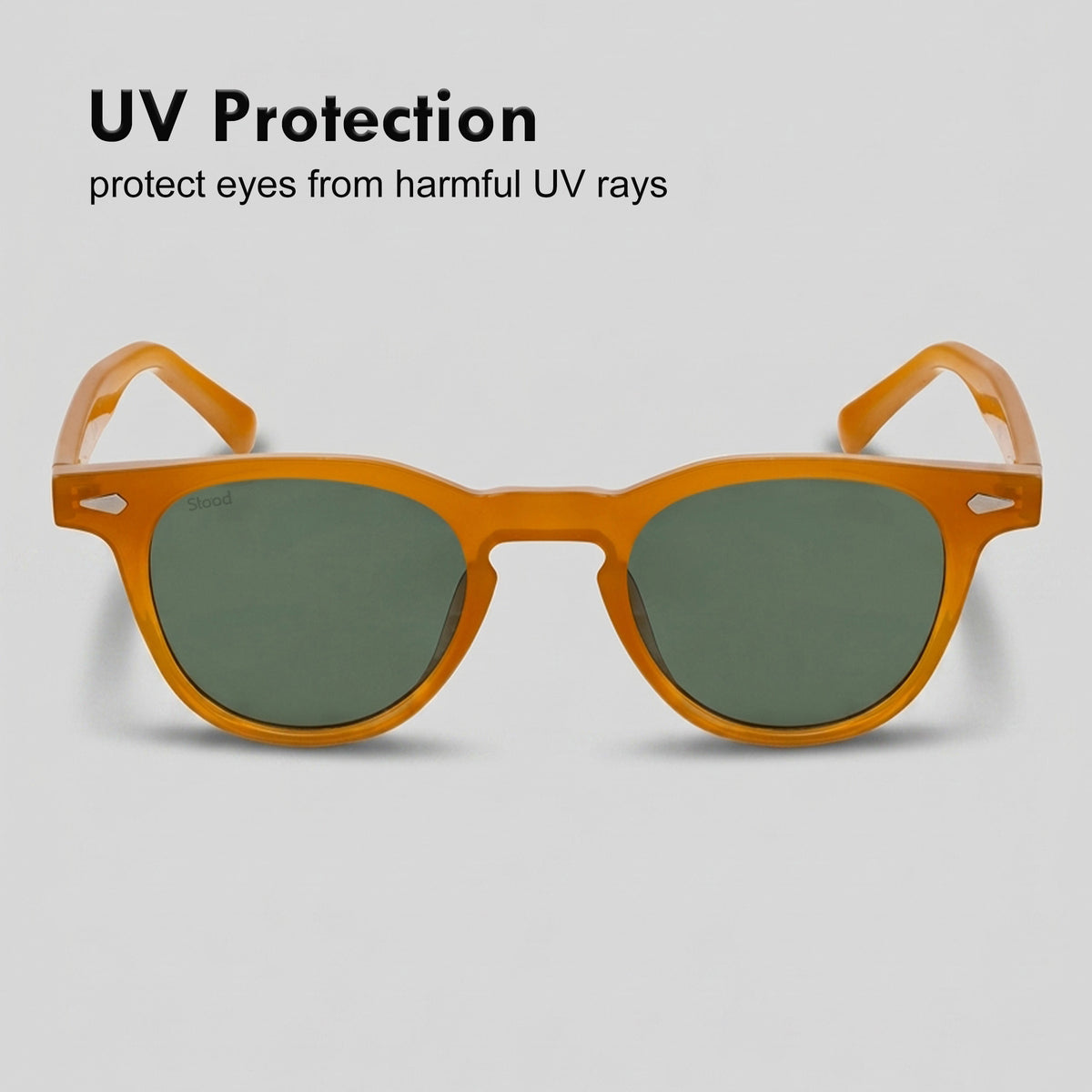 Stood Round Green UV Protection Goggles For Men & Women Sunglasses – SG-STD0026-C2