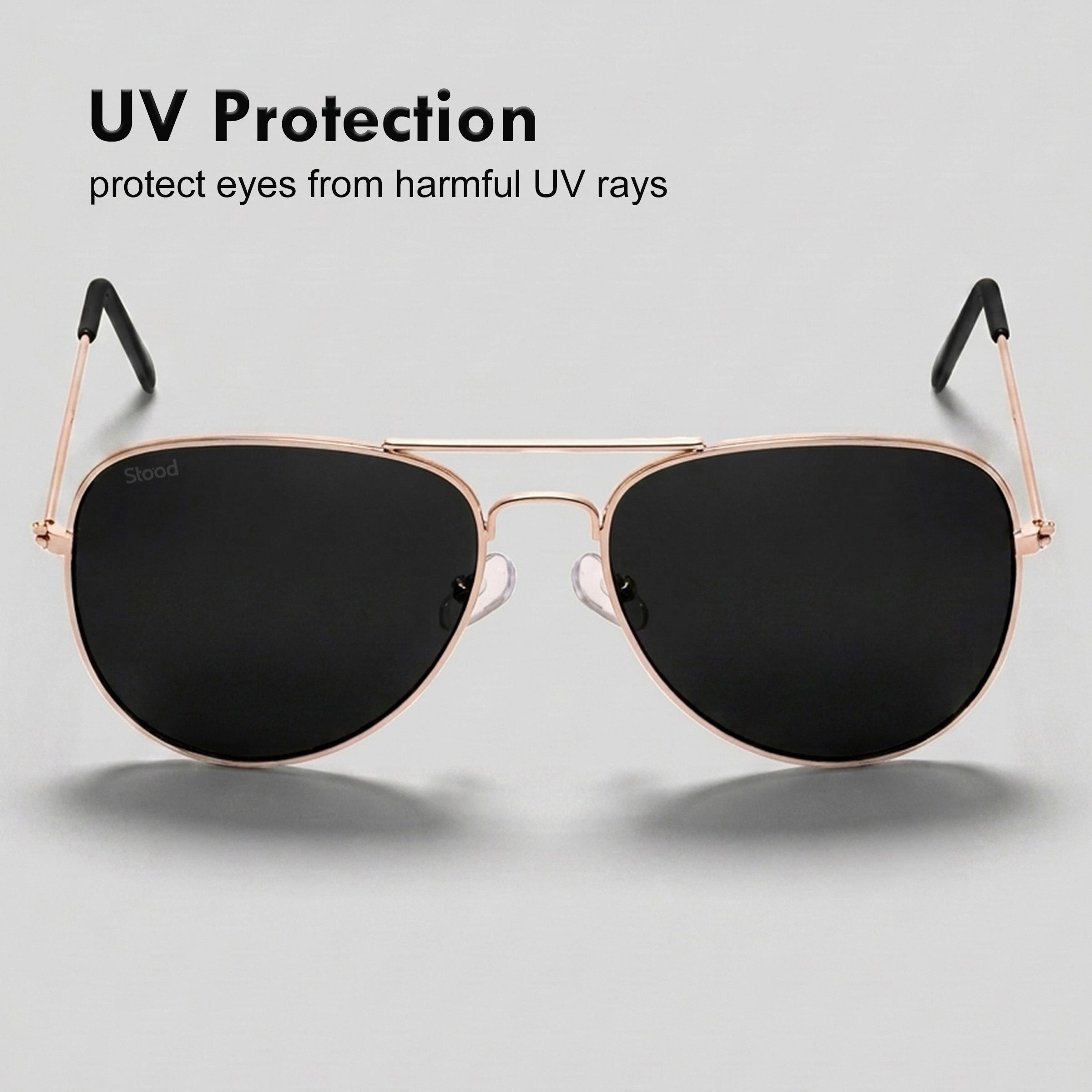 Stood Black UV Protection Chashma For Men & Women New Style – SG-STD0031-C3
