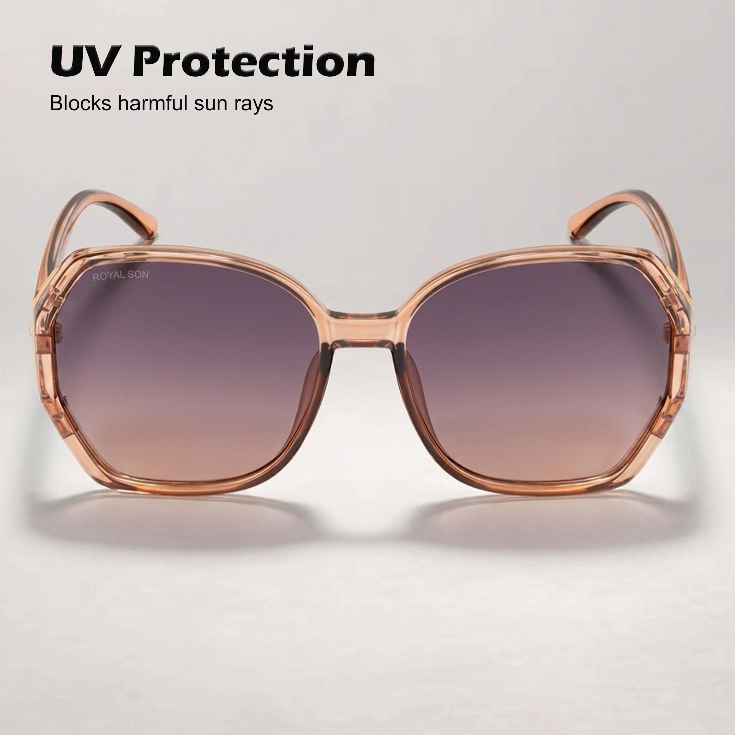 Royal Son Oversized Butterfly UV Protected Women Sunglasses - CHIWM00114-C3