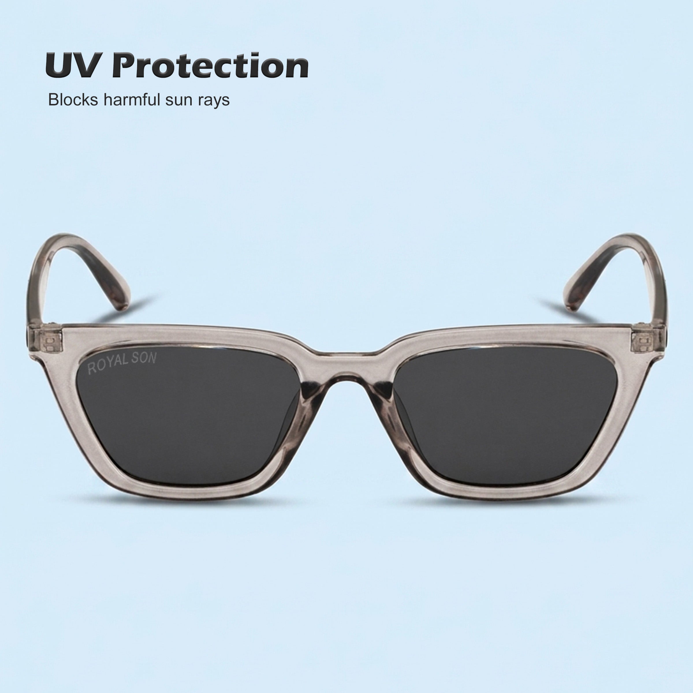 Royal Son Square UV Protection Men Women Sunglasses - CHI00126-C6
