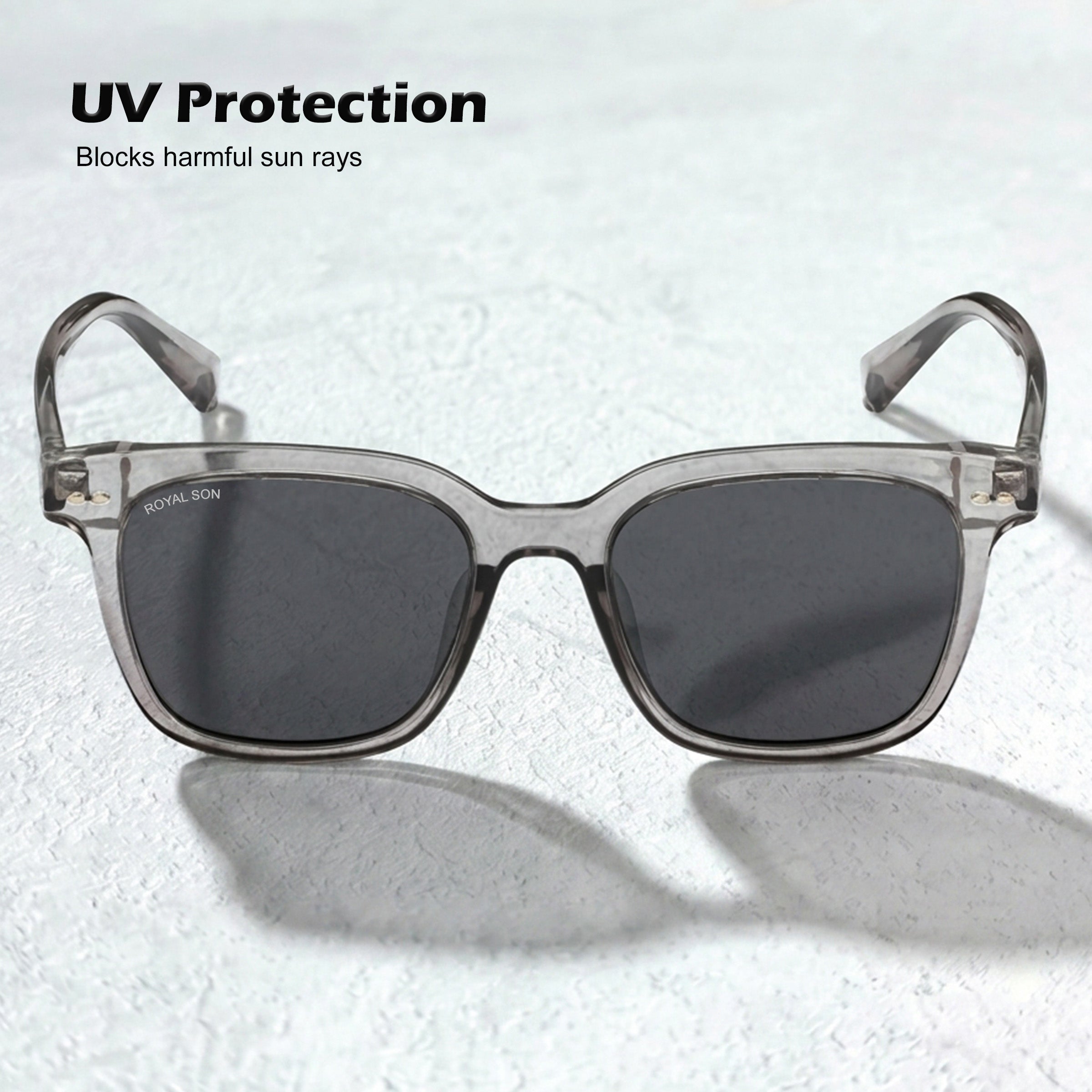 Royal Son Square UV Protection Men Women Sunglasses - CHI00127-C6