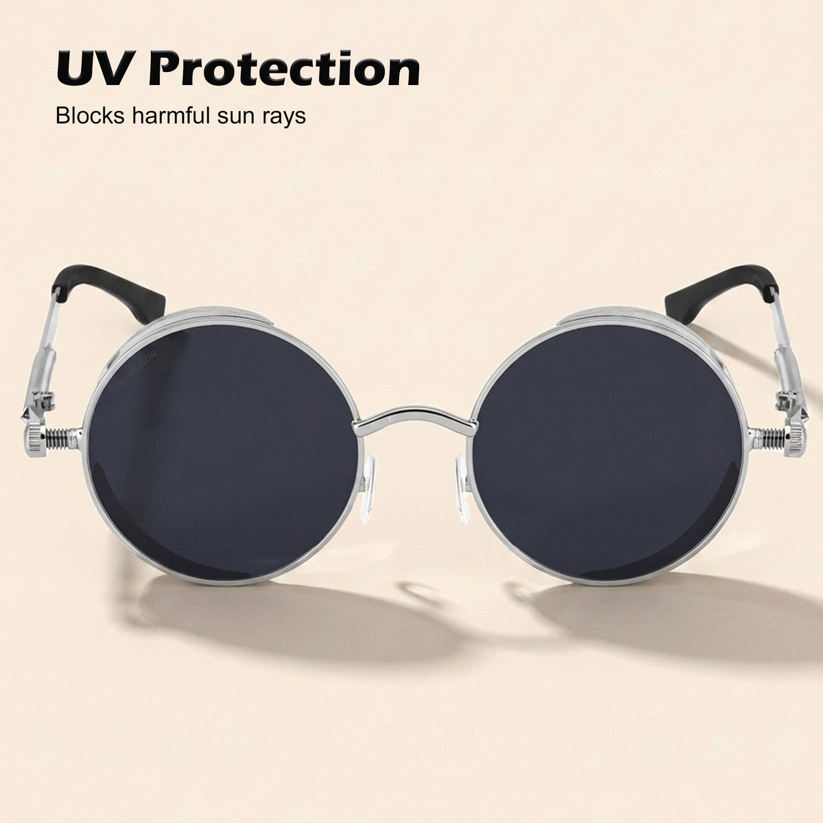 Royal Son Round Polarized Men Women Sunglasses - CHI0084-C1