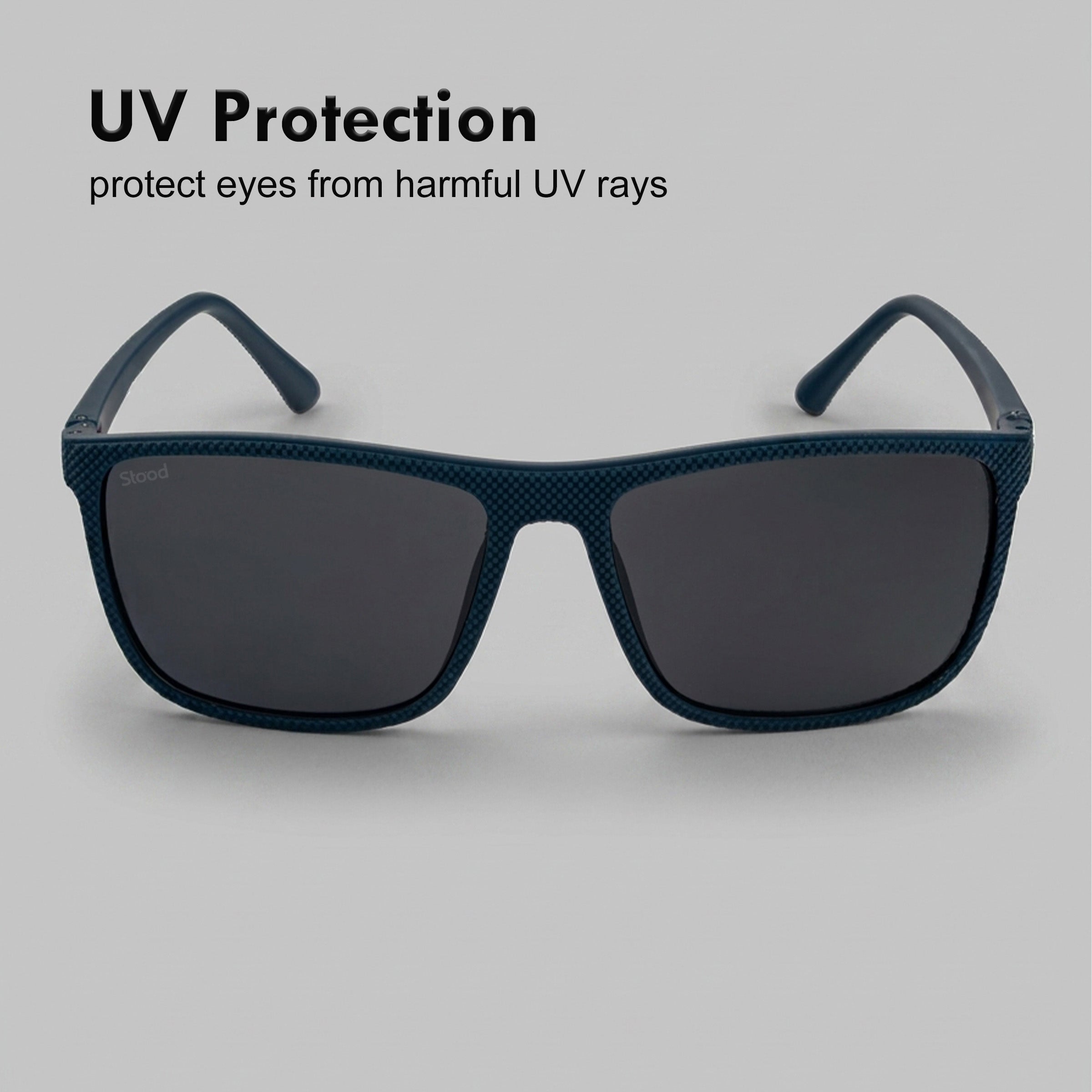 Stood Square Black Polarized UV Protection Sunglasses For Men & Women Stylish – SG-STD0022-C4