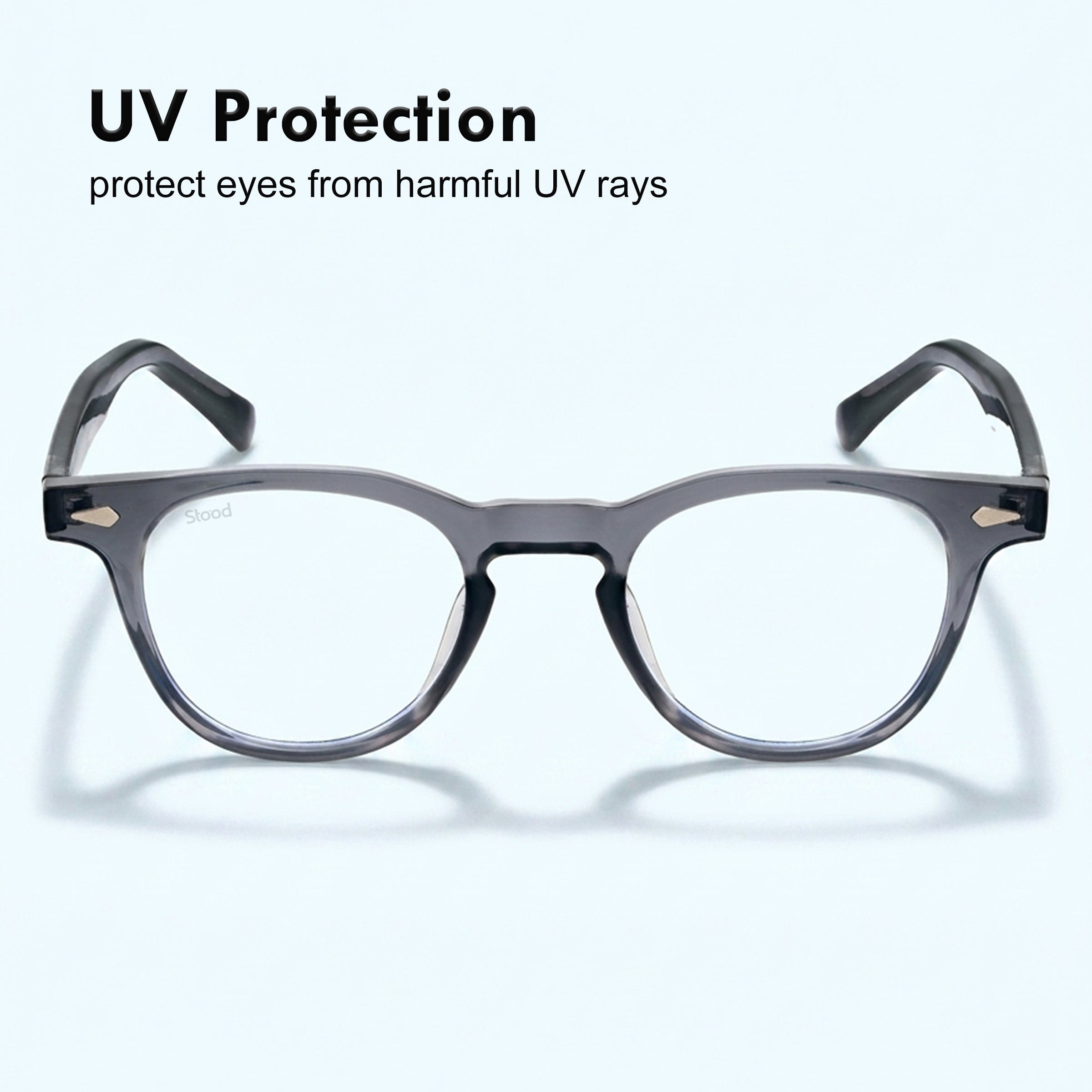 Stood Round Anti Glare Spectacles Frames For Men & Women – SF-STD0026-C2