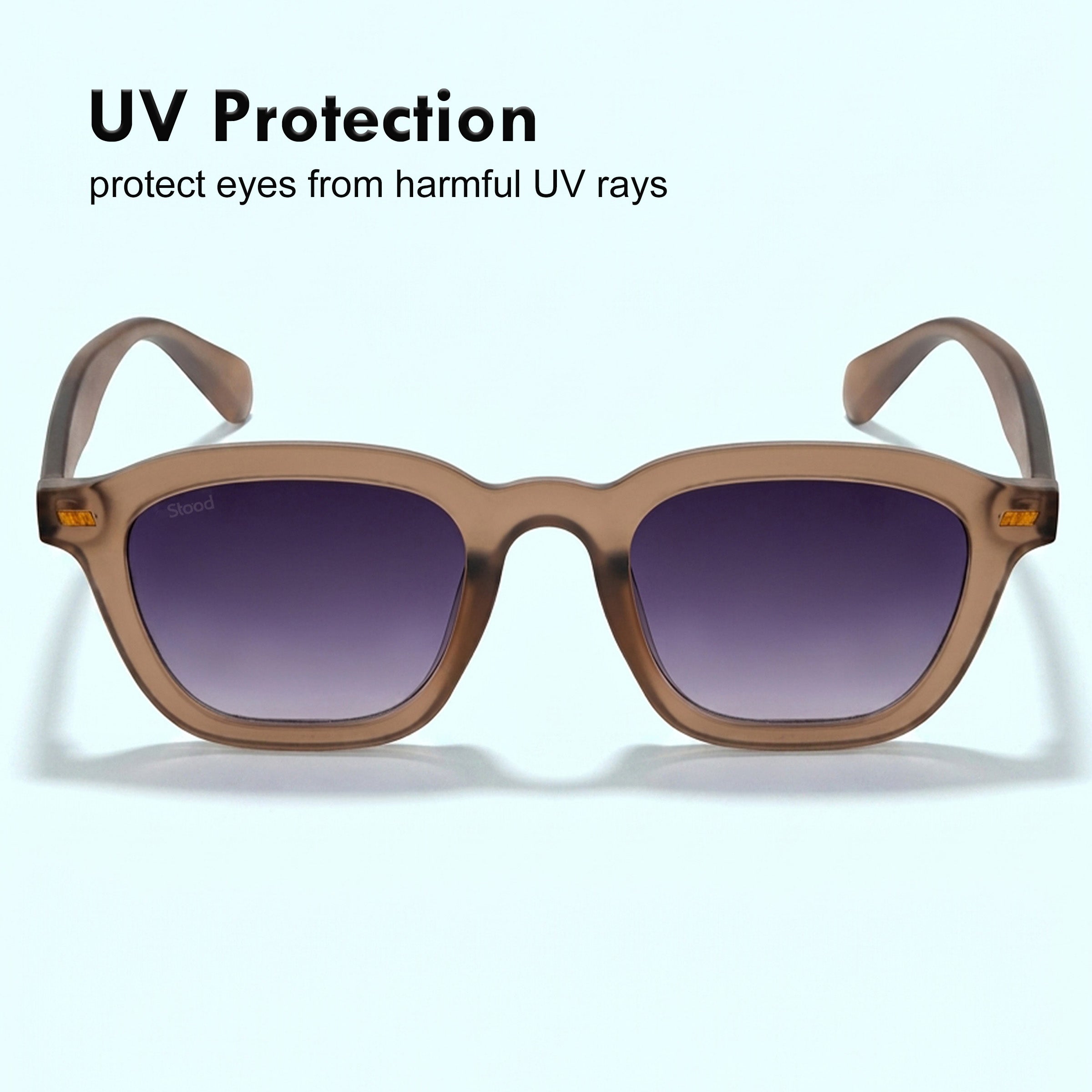 Stood Square Grey UV Protection Chashma For Men & Women New Style – SG-STD0016-C3