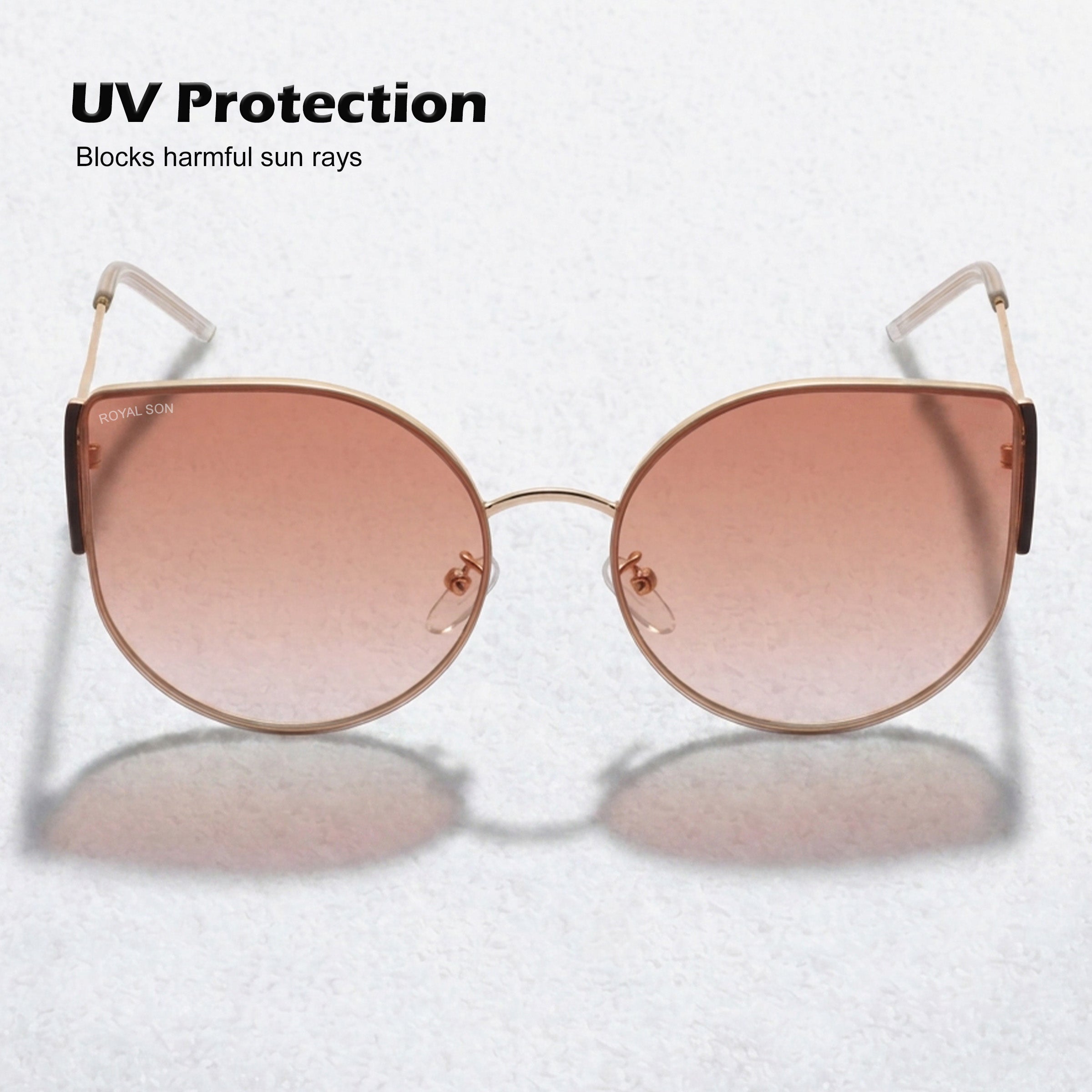 Royal Son Cat-Eye Oversized UV Protected Women Sunglasses - CHI0055