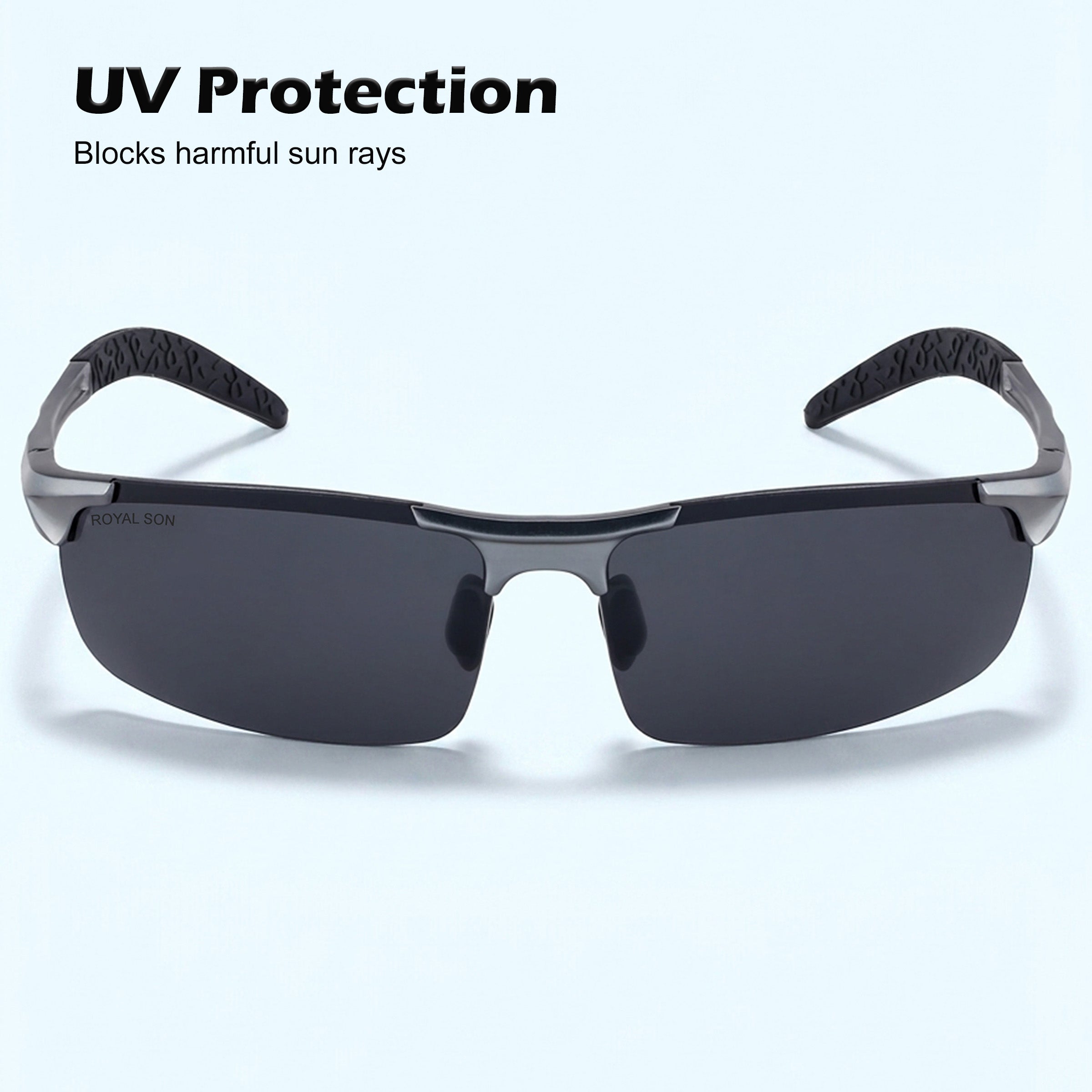 Royal Son Wrap-Around Polarized Men Sunglasses - CHI0094-C2